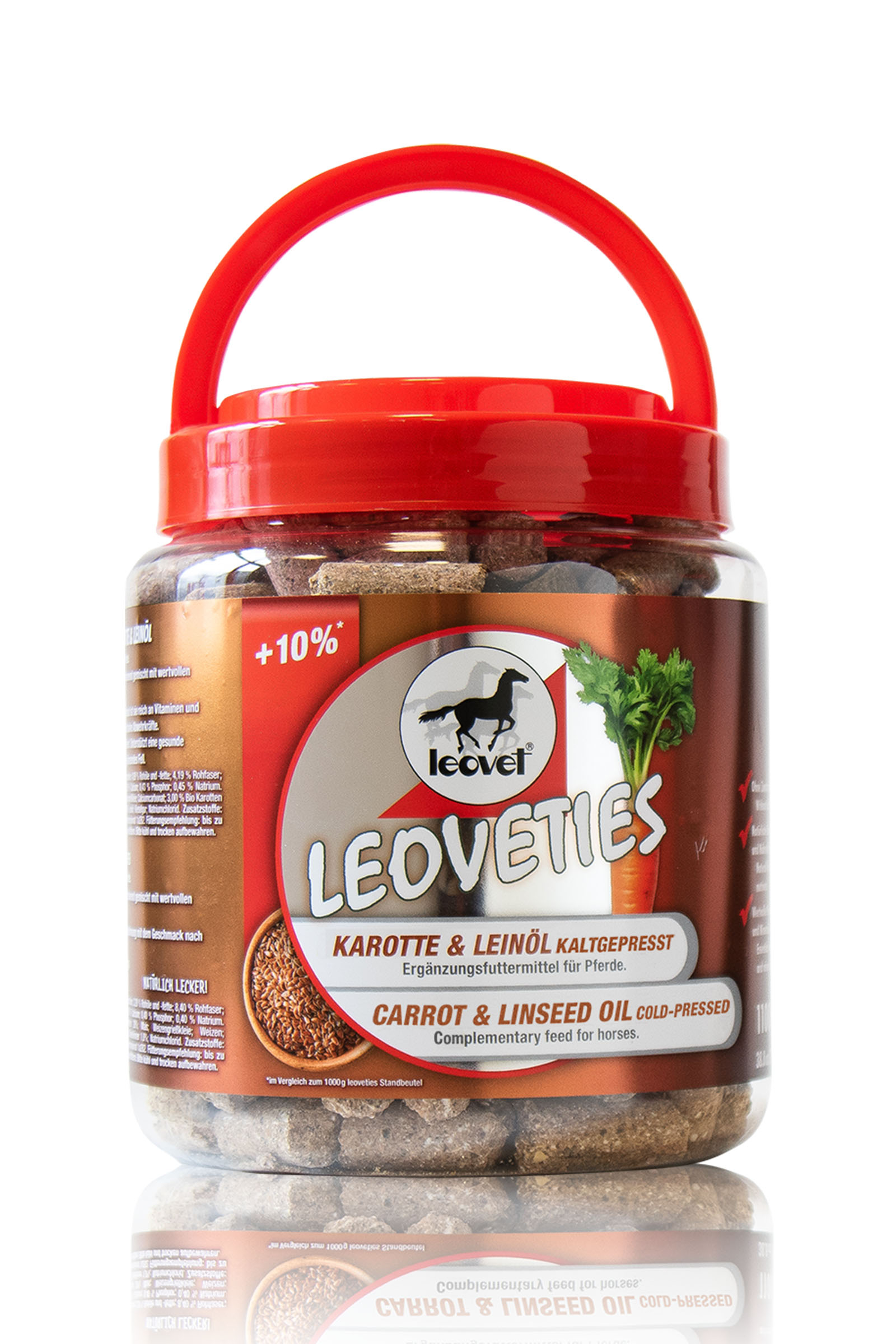 Leovet Leoveties gulrot & linfr&oslash; kaldpresset, 1,1 kg