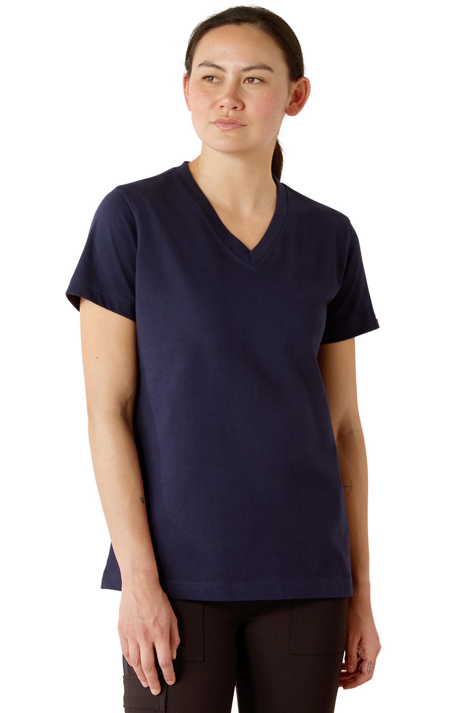 Ariat Rebar Cotton Strong V-hals T-skjorte til dame  