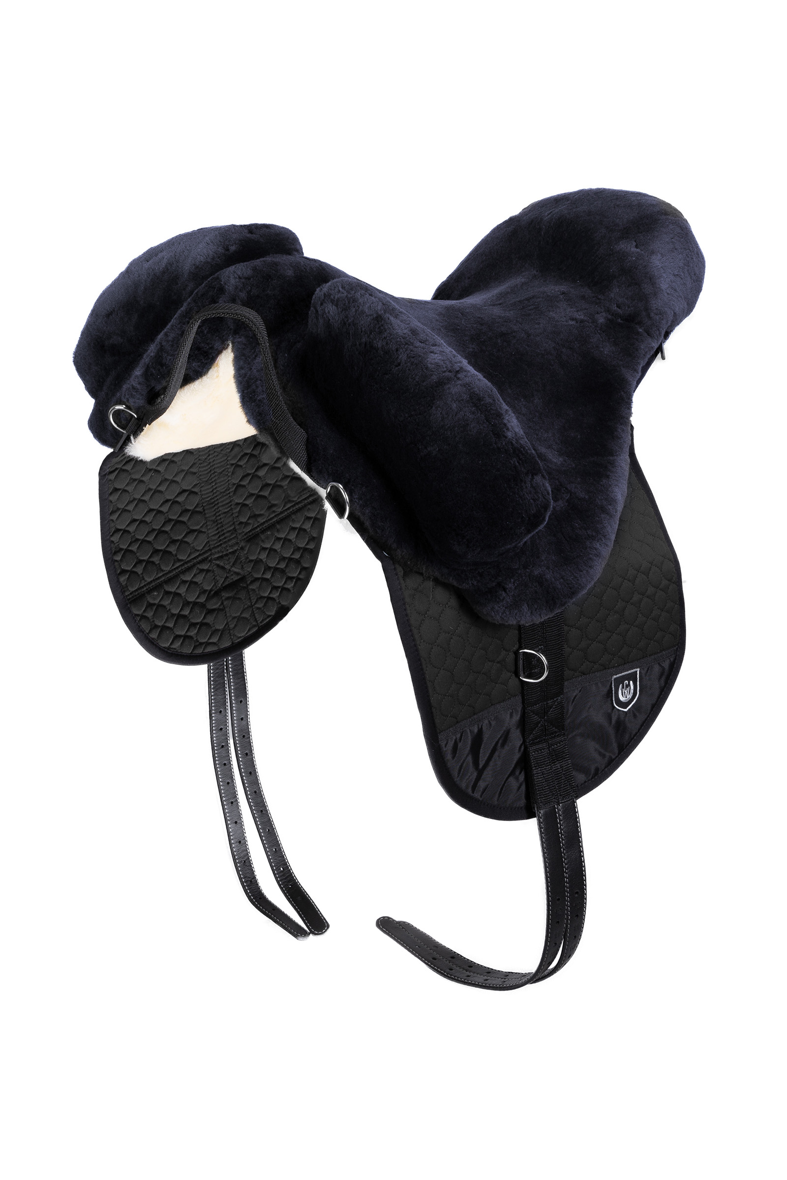 Anthracite/Black Christ Premium Plus, barbak ridepad i lammeskinn