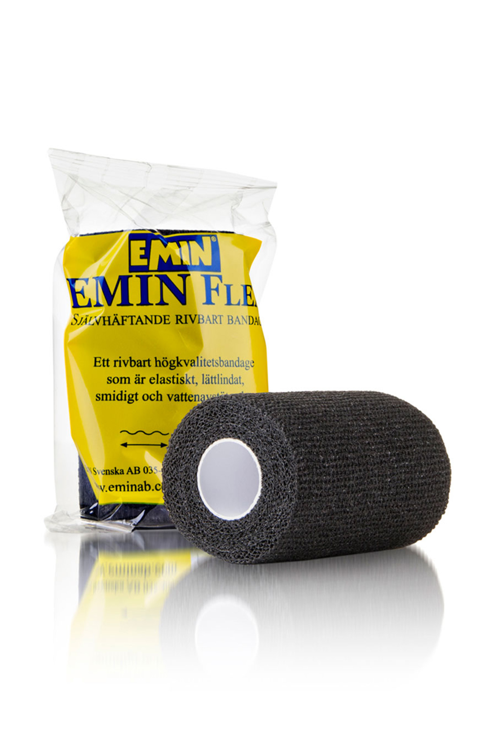Emin MediWrap, svart, 10 cm * 4,5 m.