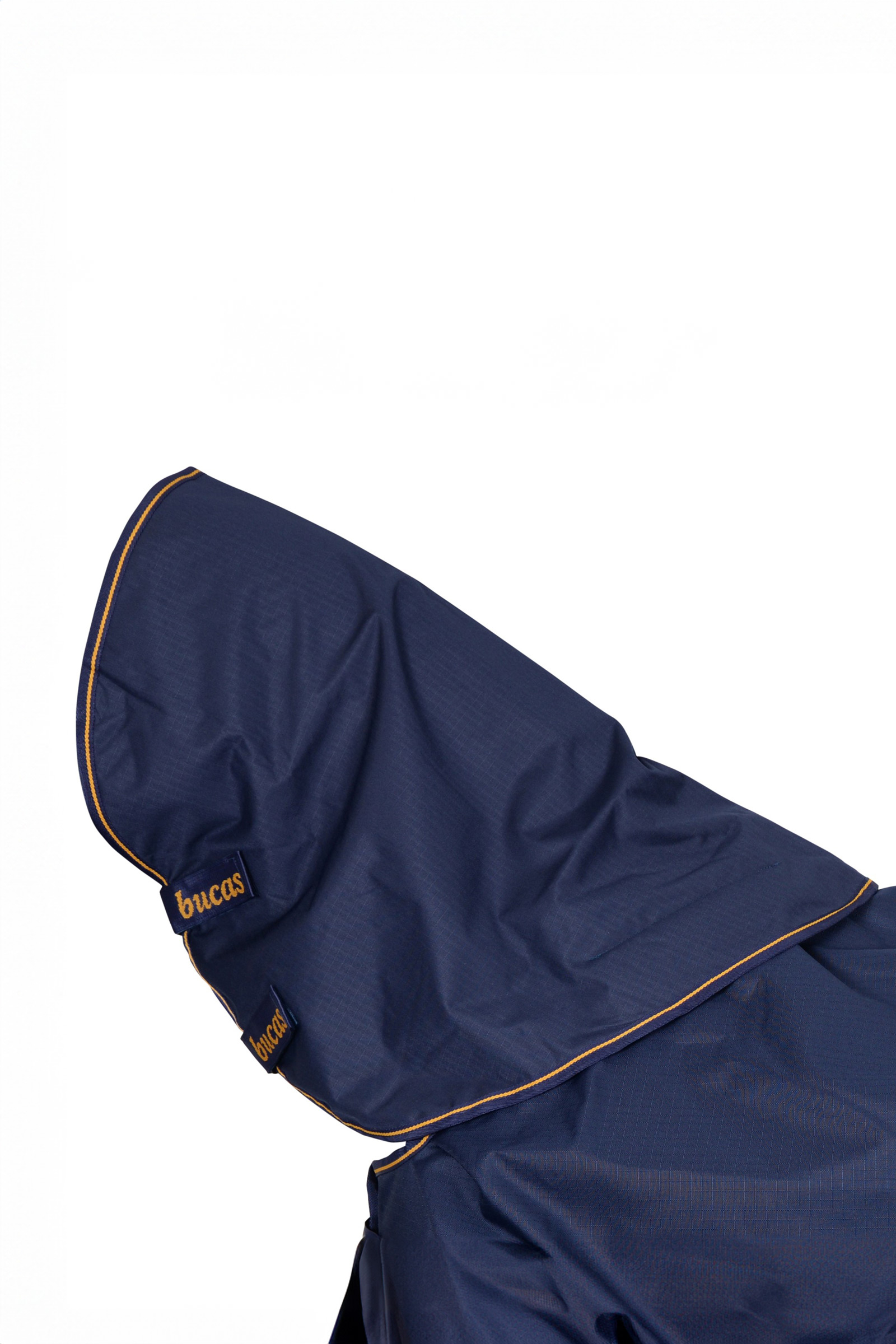 Dark Blue/Gold Bucas Irish Turnout halestykke, 0g