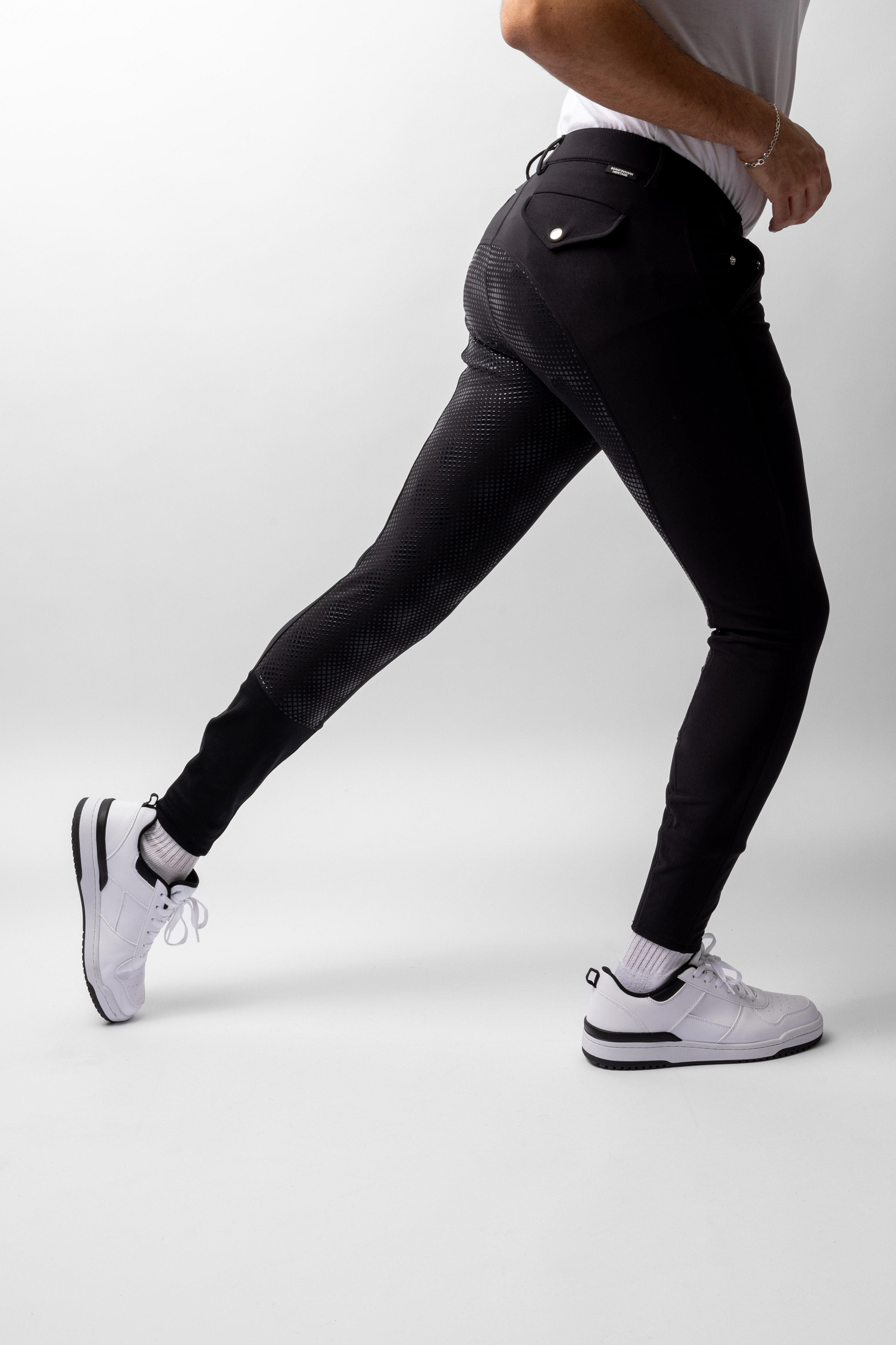 Horze Grand Prix ridebukse til herre med silikon-helsete