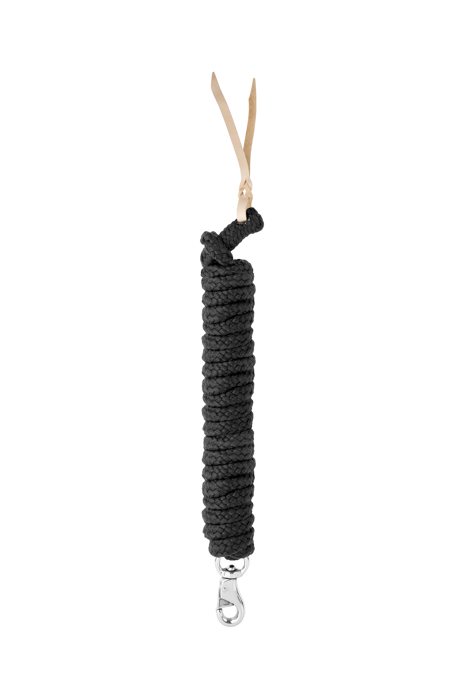 Black USG Ground Work Rope with Bullsnap