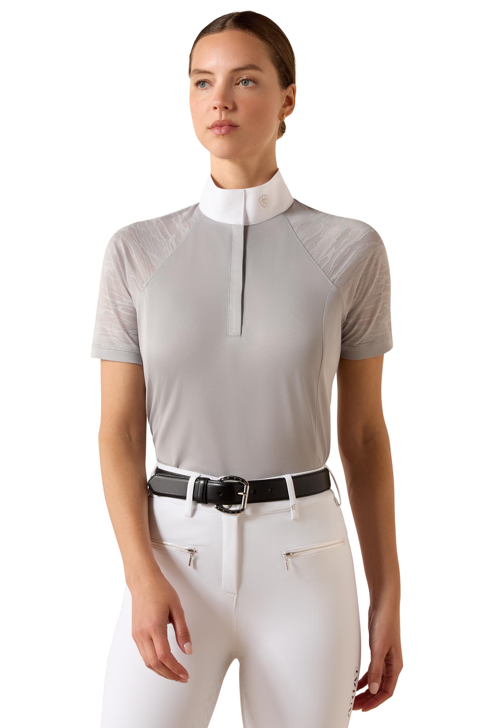Show Grey Ariat Aptos Vent 2.0 damekonkurranseskjorte