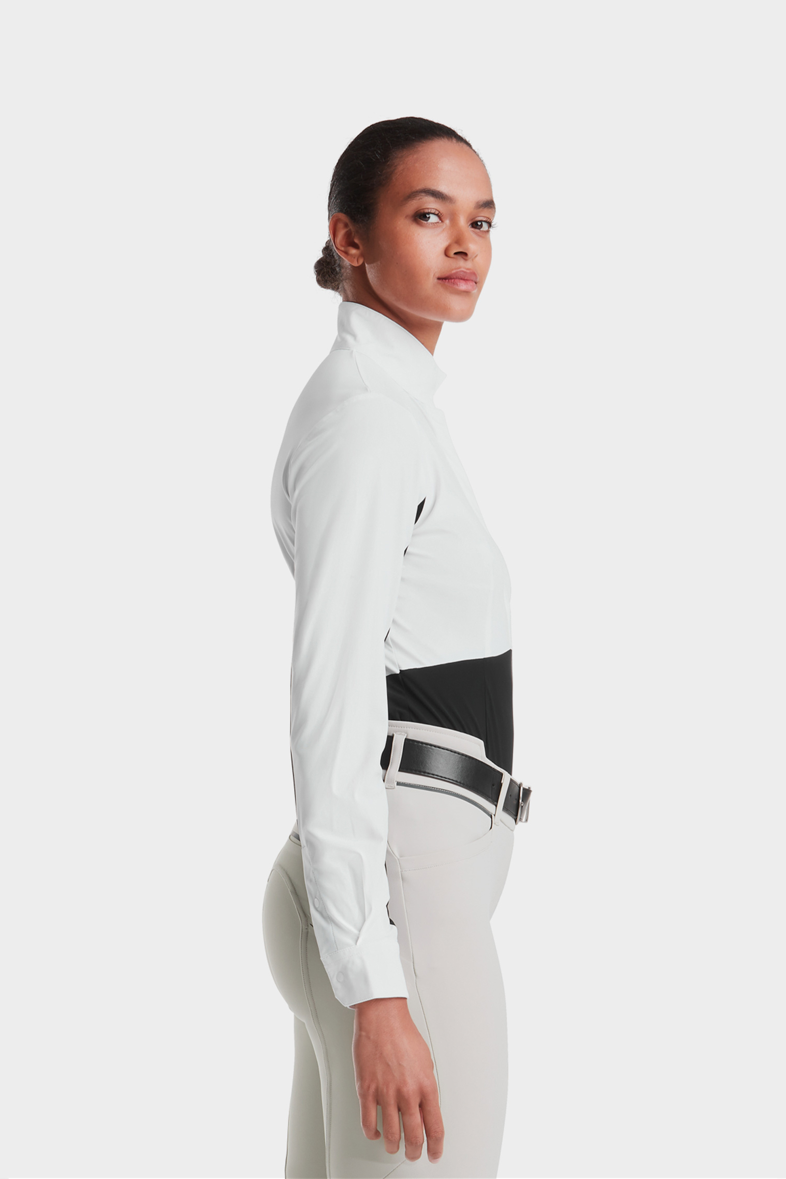 Horse Pilot Monica langermet stevneskjorte for kvinner