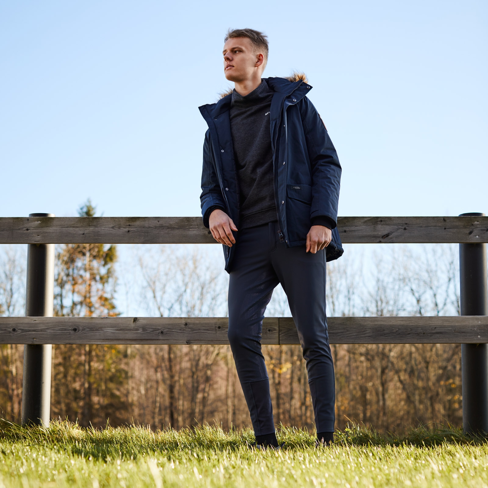 B Vertigo Daniel sweatshirt i fleece, herre