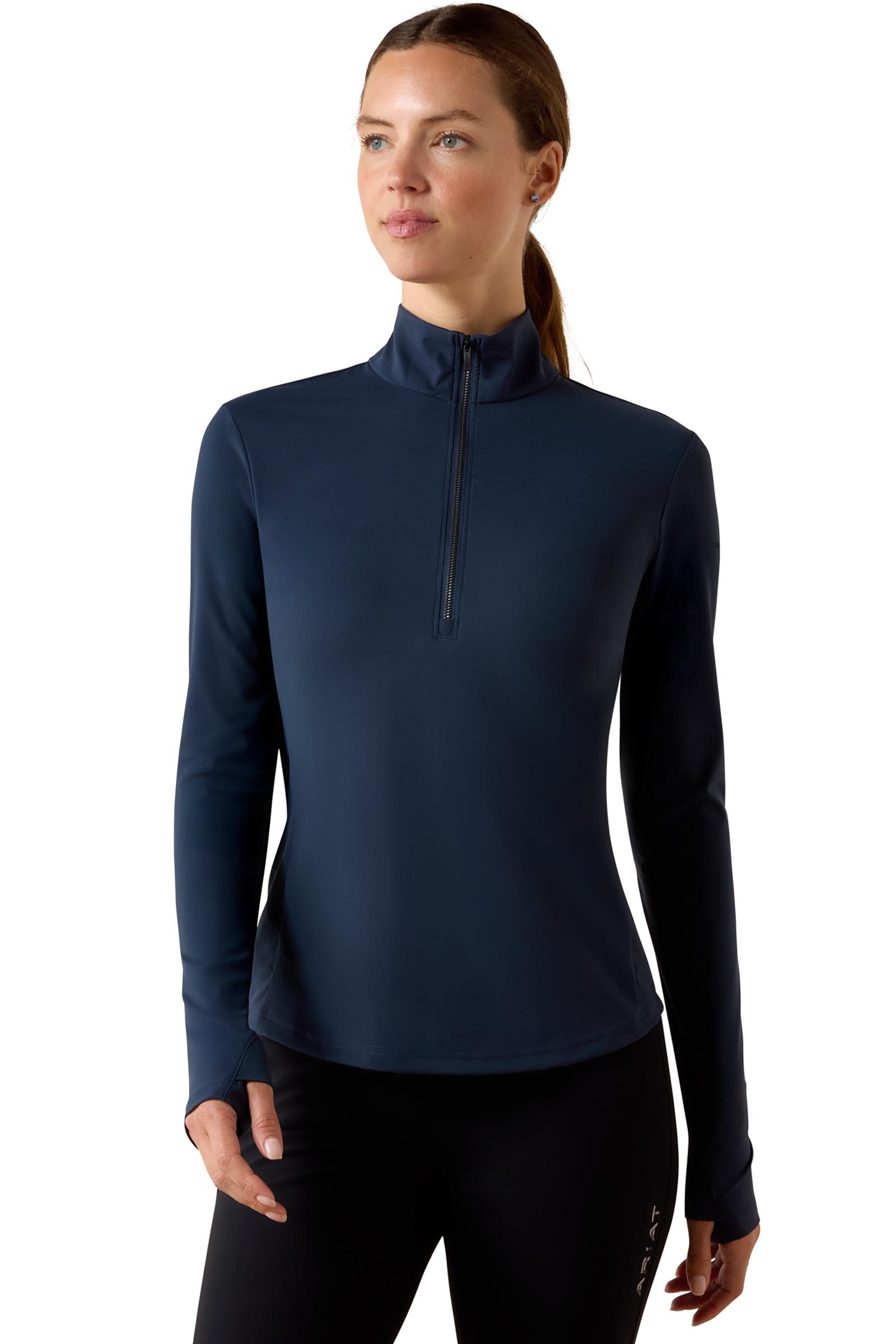 Ariat Dame SolVeil baselayer med 1/2 glidel&aring;s