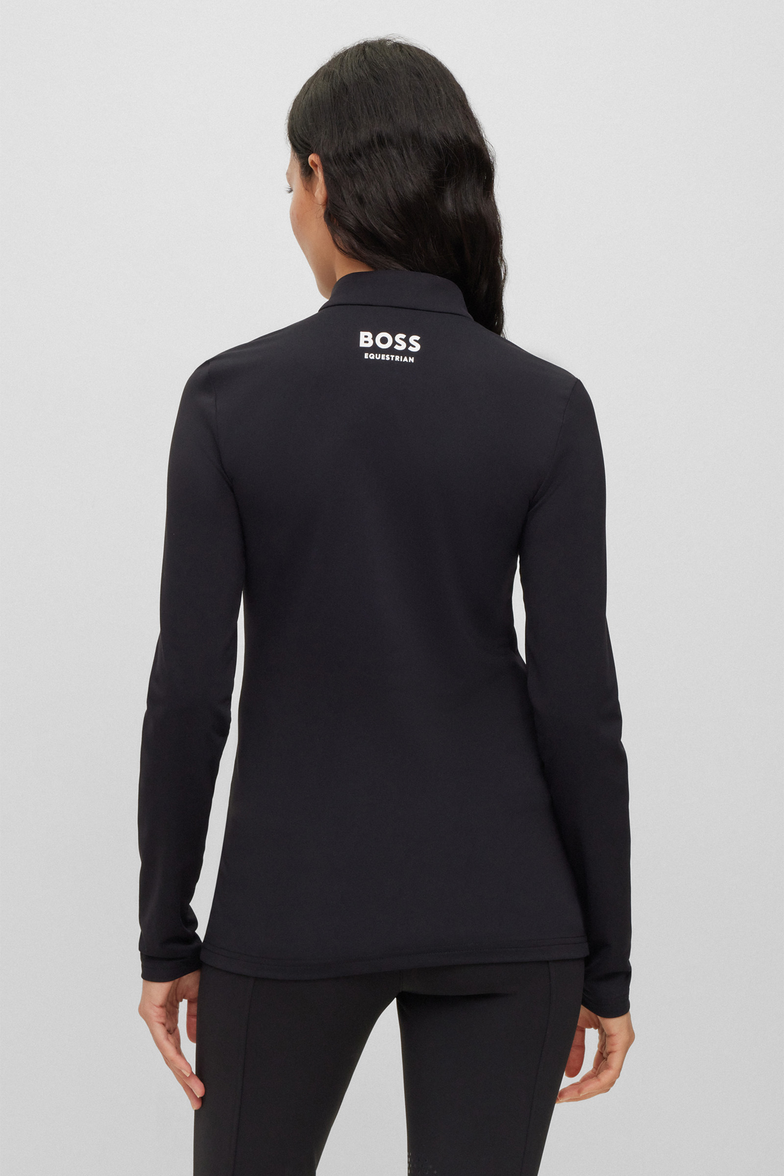 Boss Lia Signature Stripe treningsskjorte for kvinner
