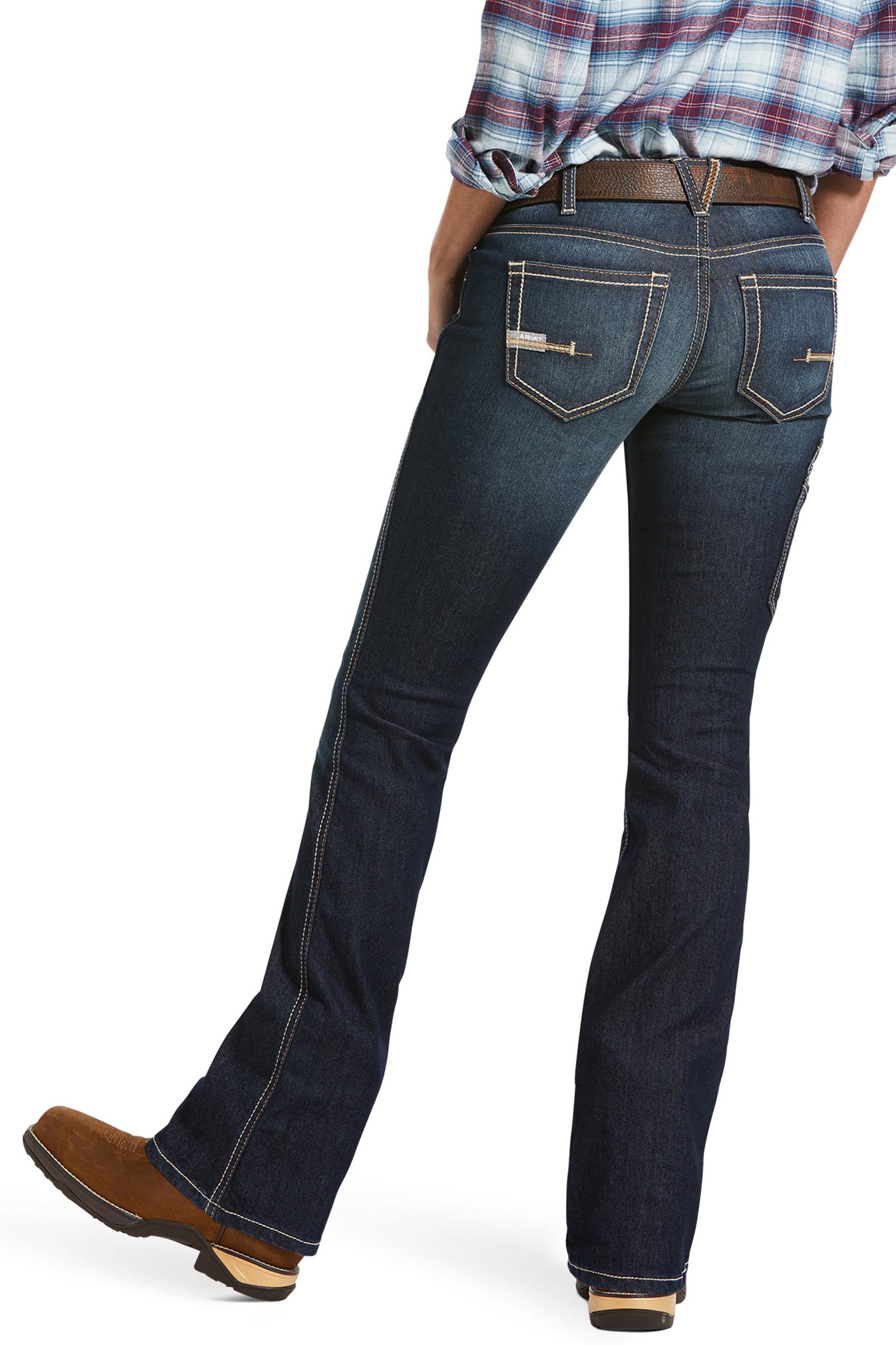 Ariat Rebar MR DuraStretch Riveter bootcut-jeans til dame  