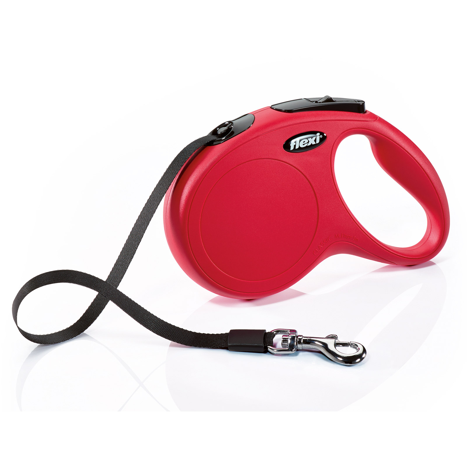 Red Flexi ny klassisk flatt bånd, M, 5 meter