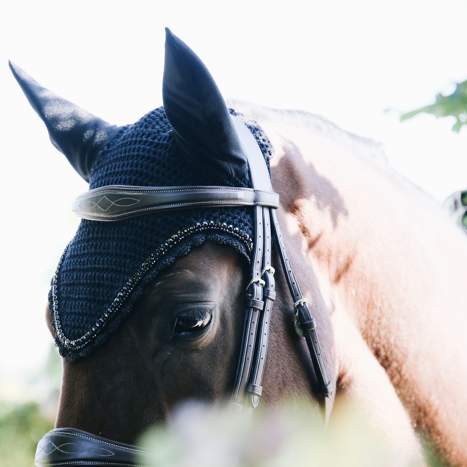 Kentucky Horsewear lang &oslash;rehette med steiner og perler