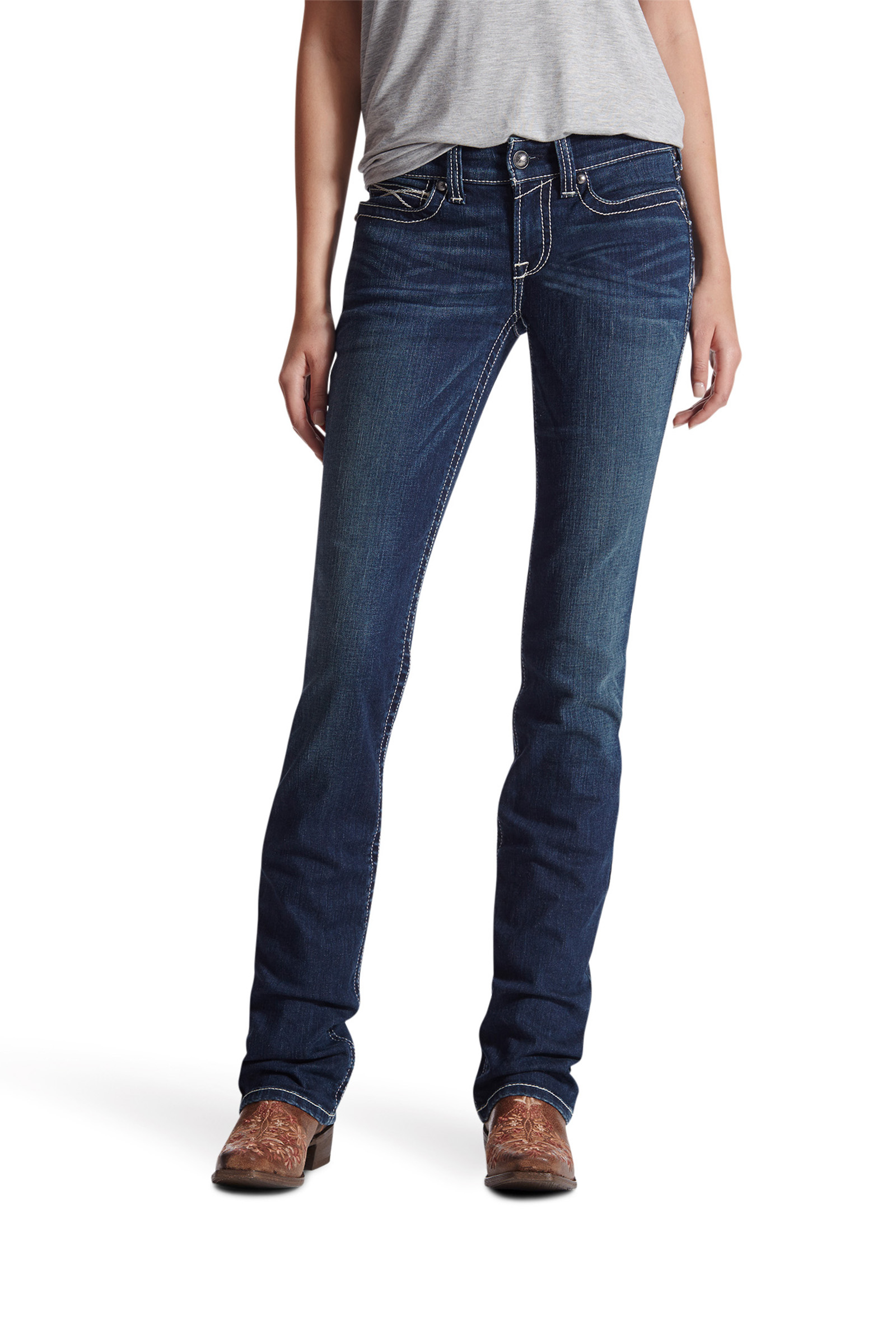 Ocean Ariat REAL Stretch Icon rette jeans, dame