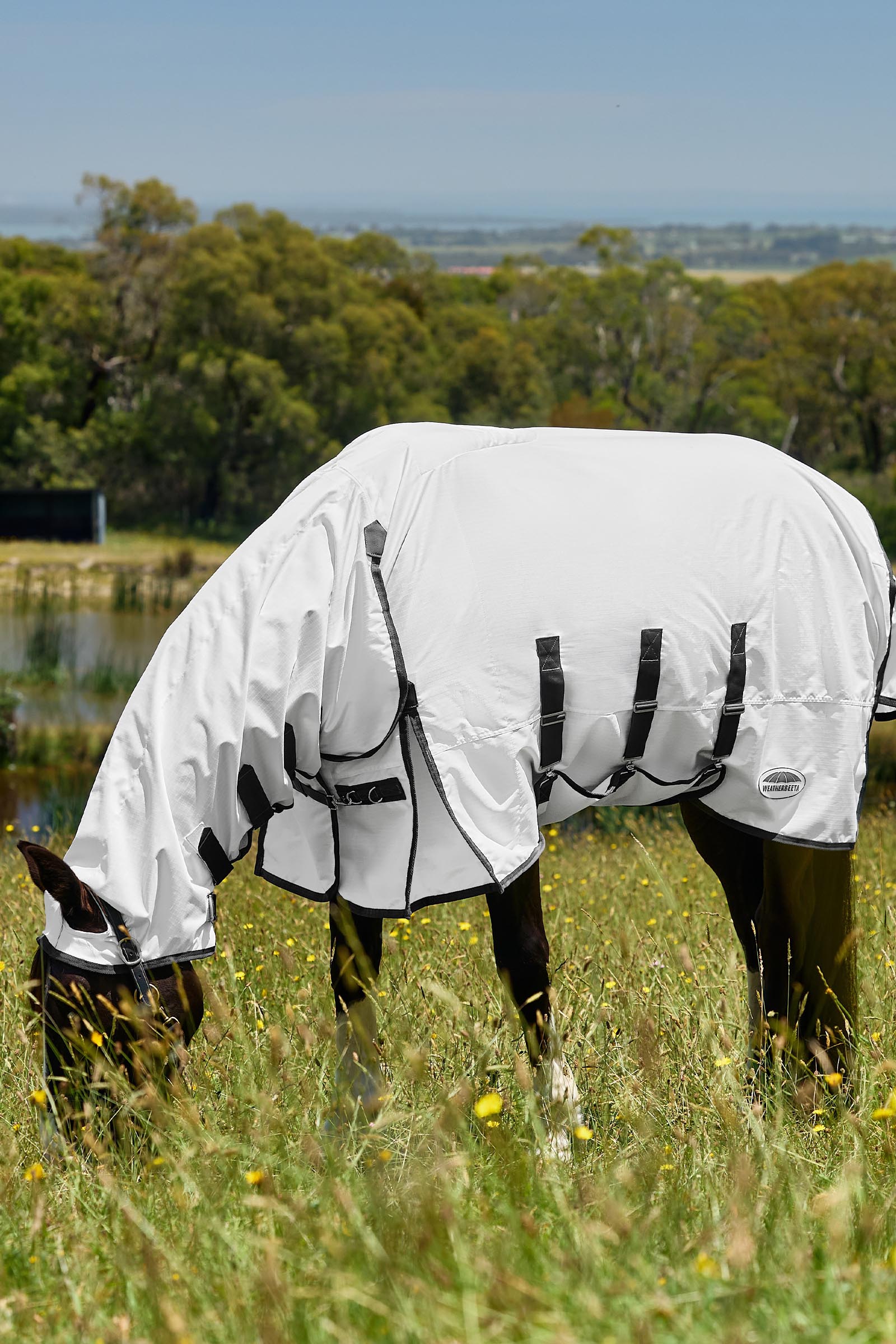 Weatherbeeta ComFiTec Sweet Itch Shield Fluedekken kombi med fast hals, 0 g  