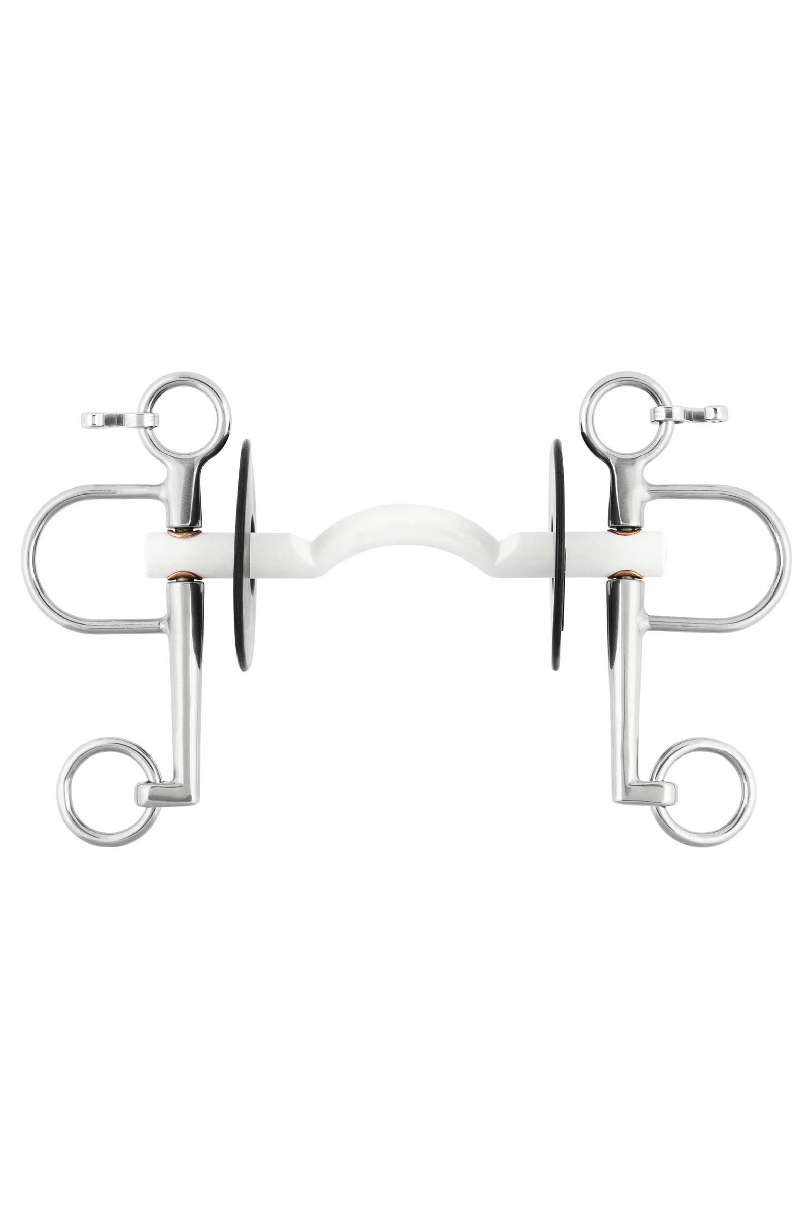 Sprenger Nathe pelham myk mullen mouth med port, 15 mm, 7 cm sjenkler