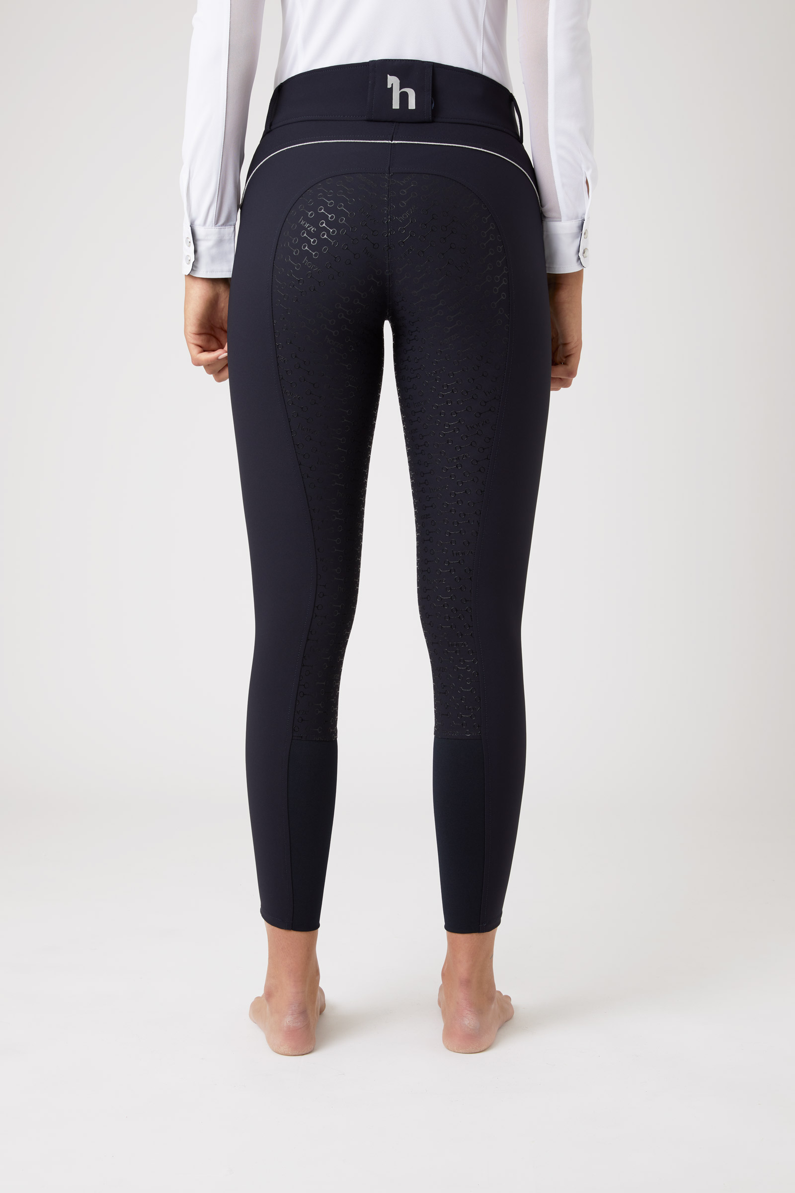 Horze Aubrey ridebukse med høyt liv og helforsterket med silikon, dame