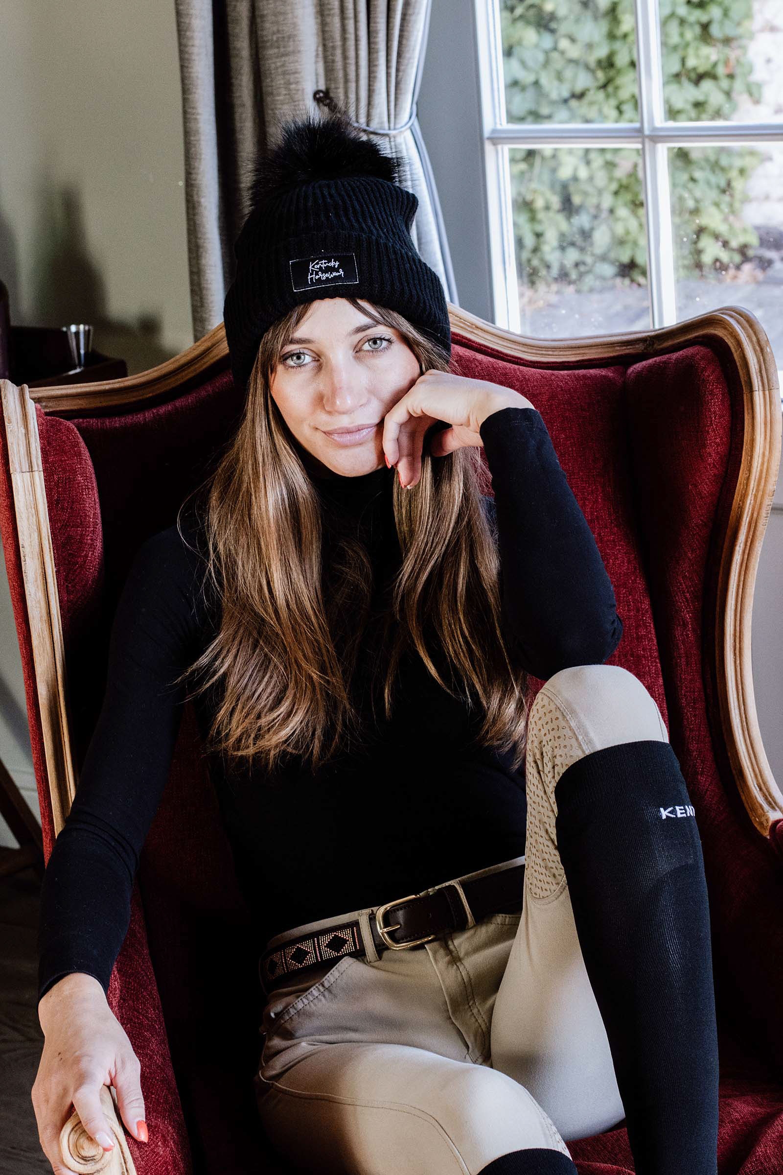 Black Kentucky Horsewear lue med dusk