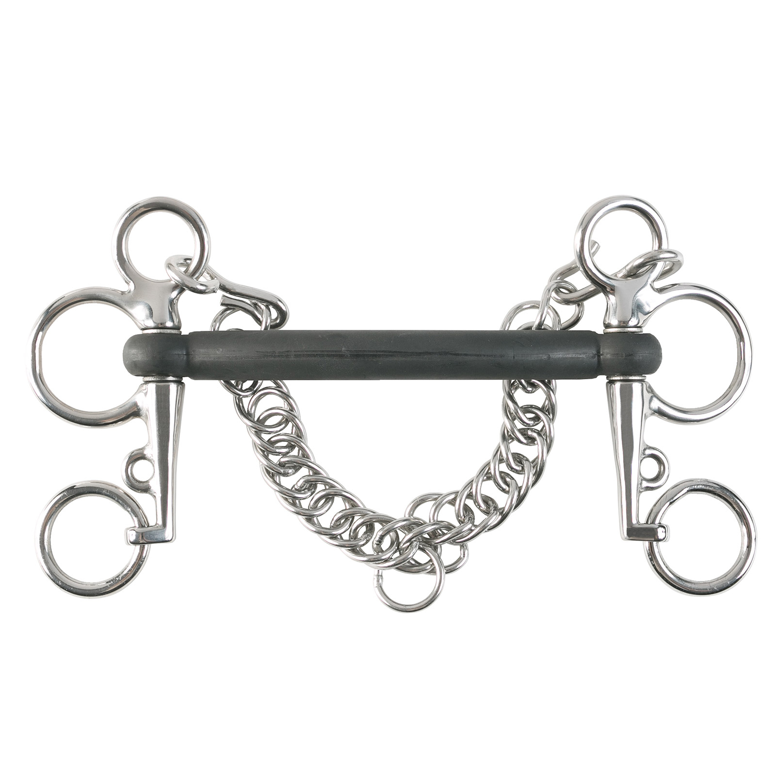 Horze rett pelham med gummi