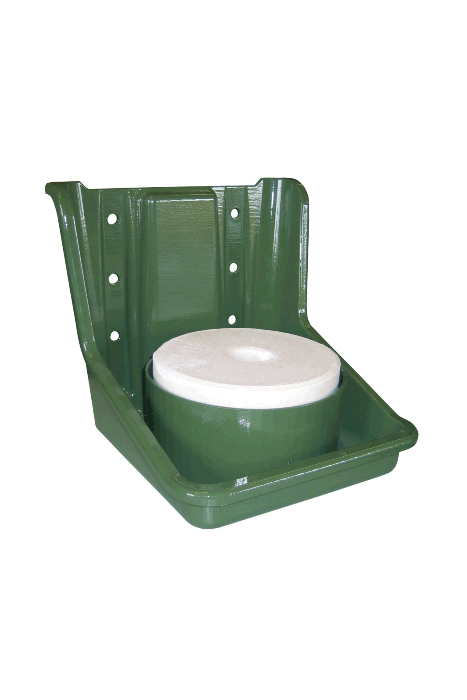 Kerbl saltsteinholder med innsats for runde steiner