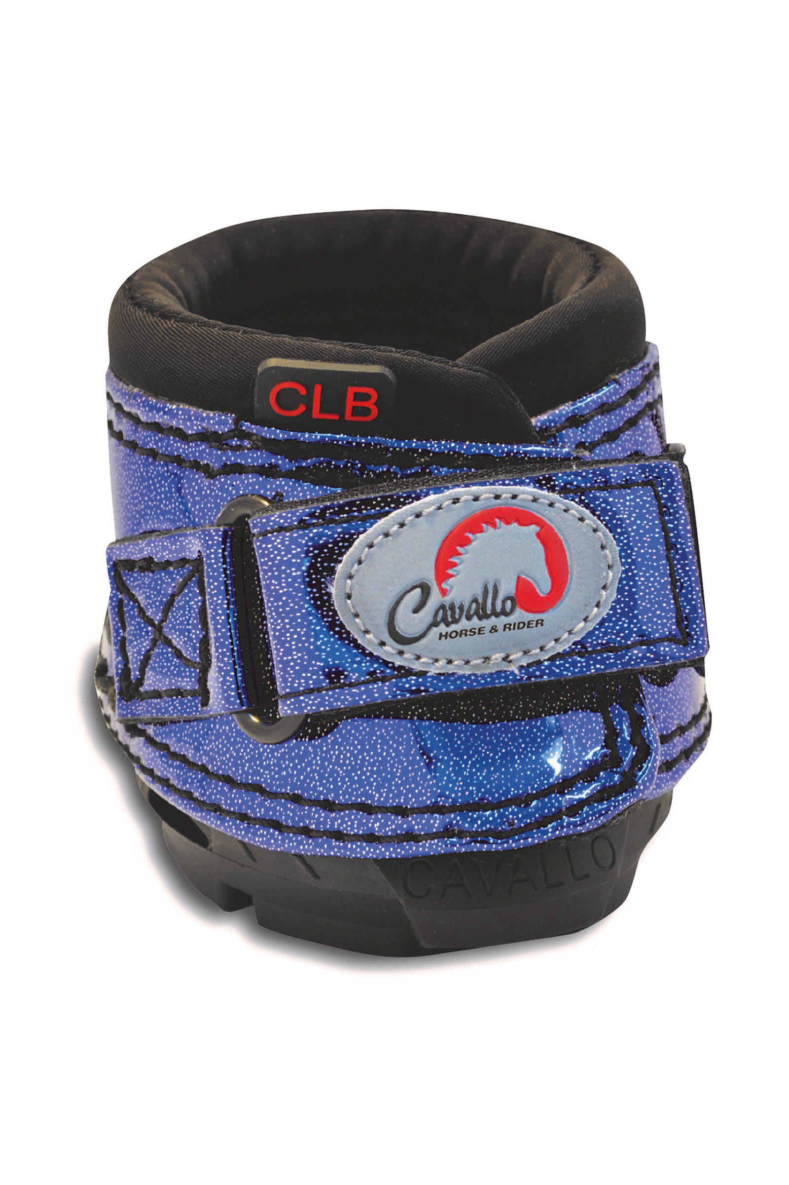 Metallic Blue Cavallo Hoof Boots F.R.A. CLB Bling boots (par)
