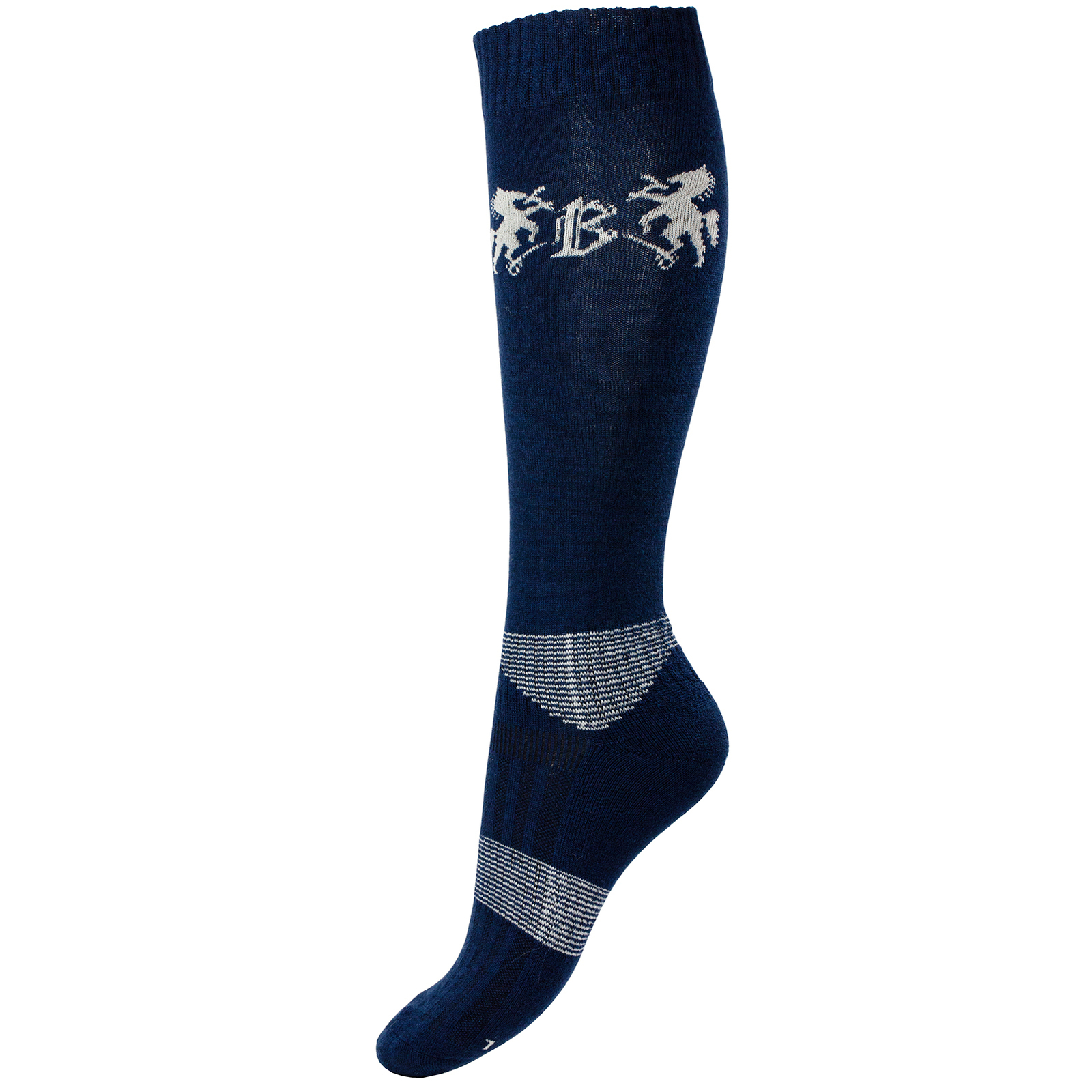 Dark Navy B Vertigo Geox vinter-ridestrømper i Merino-ullmix