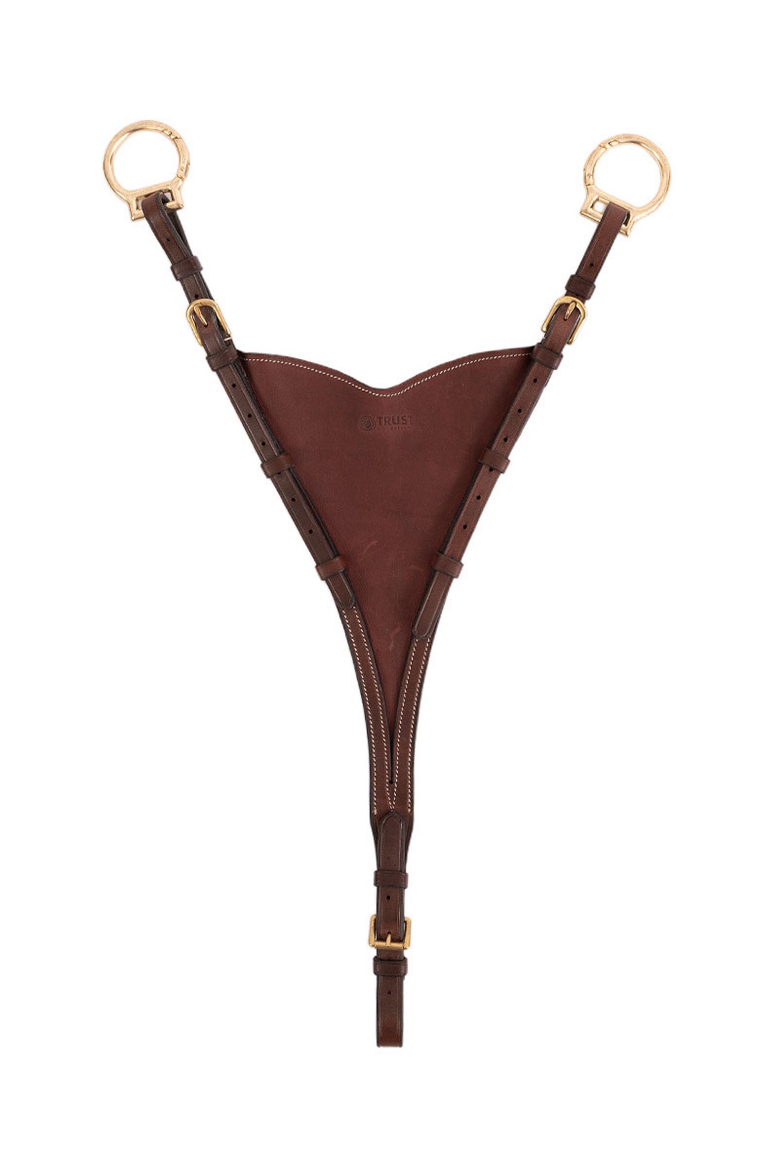 Brown/Gold Trust Equestrian Milano Soft Bip Martingal-Anhang