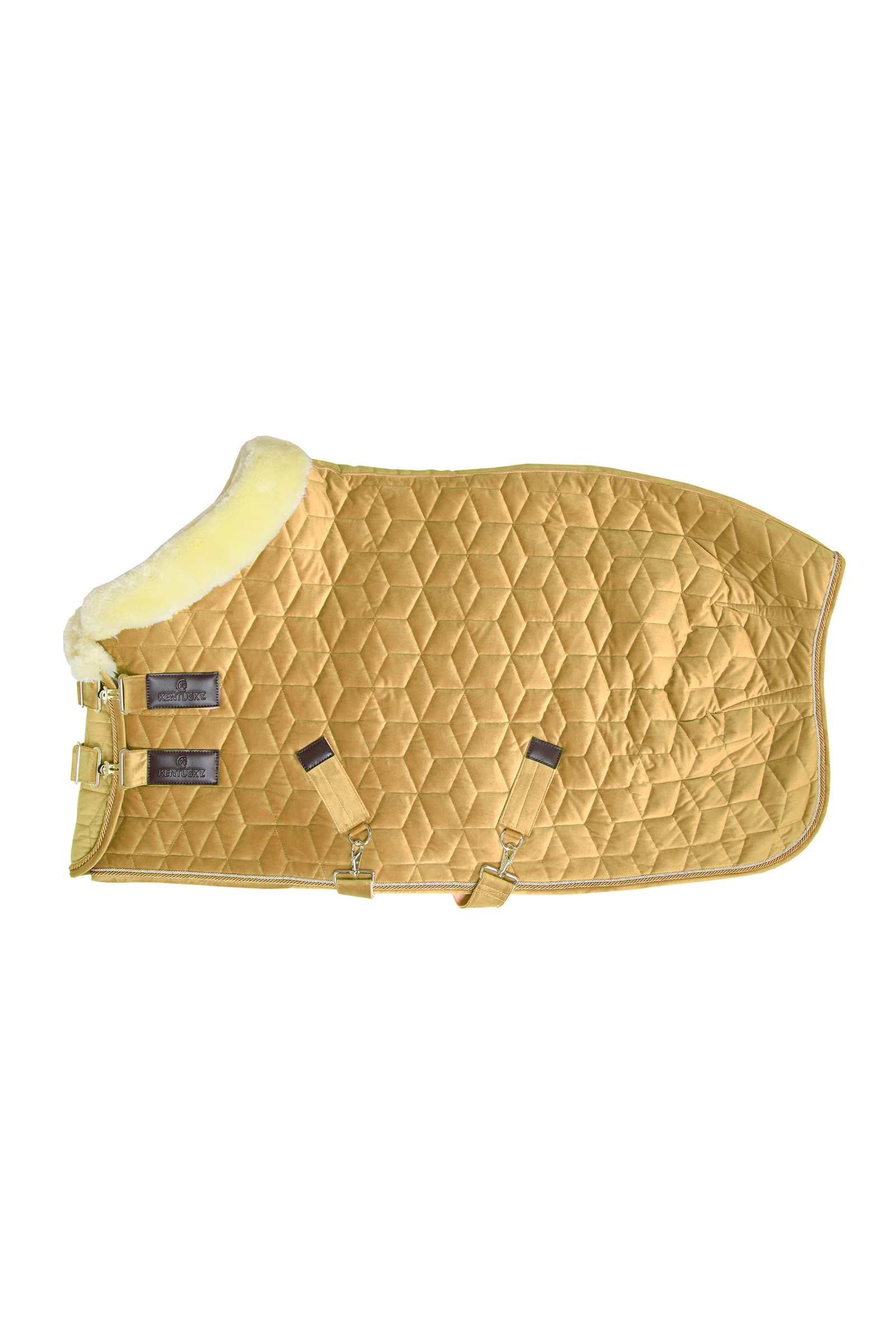 Mustard Gold Kentucky Horsewear  Velvet stevnedekken, 160 gram