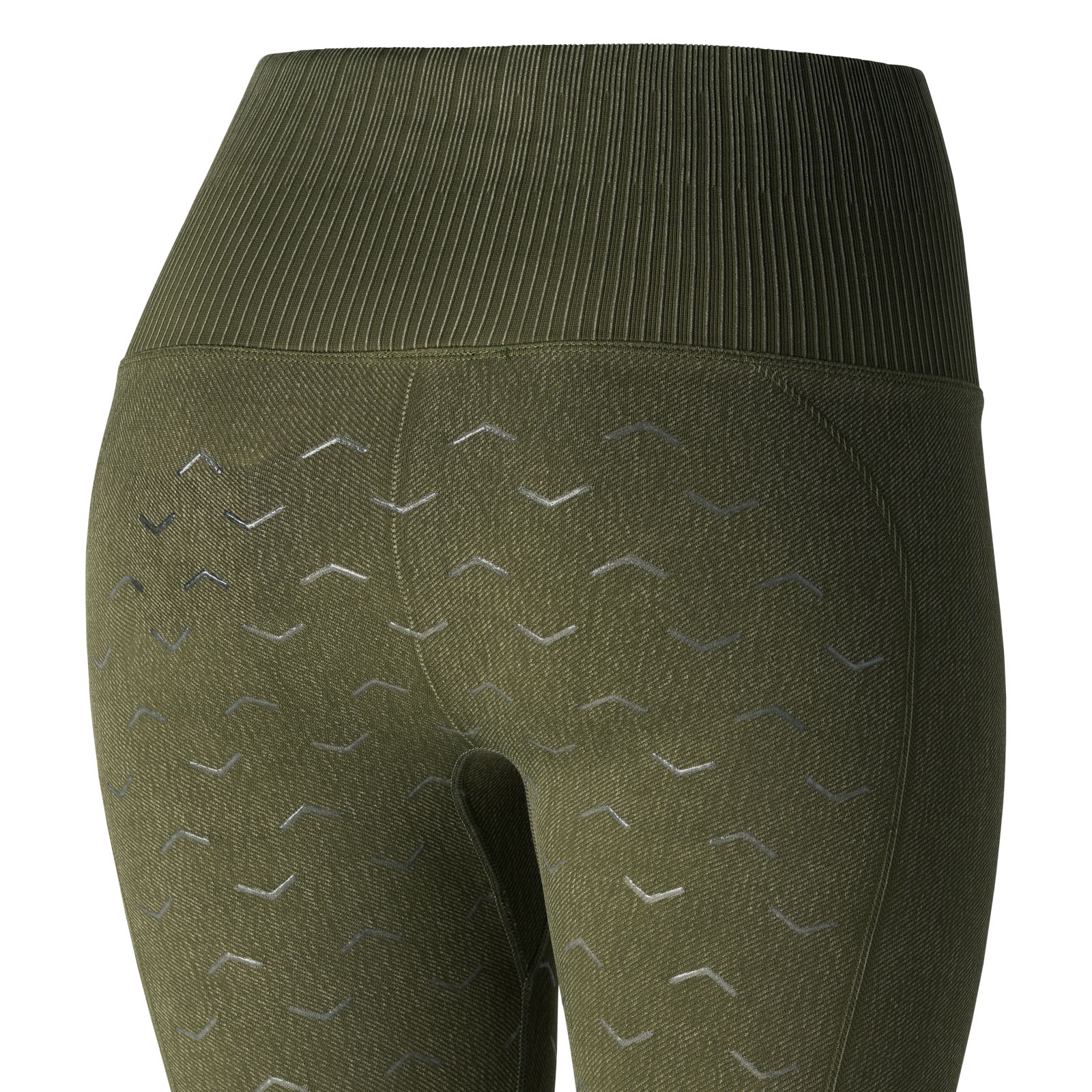 Horze Vanessa tights i denimutseende, sømløs, helforsterket med silikon, dame