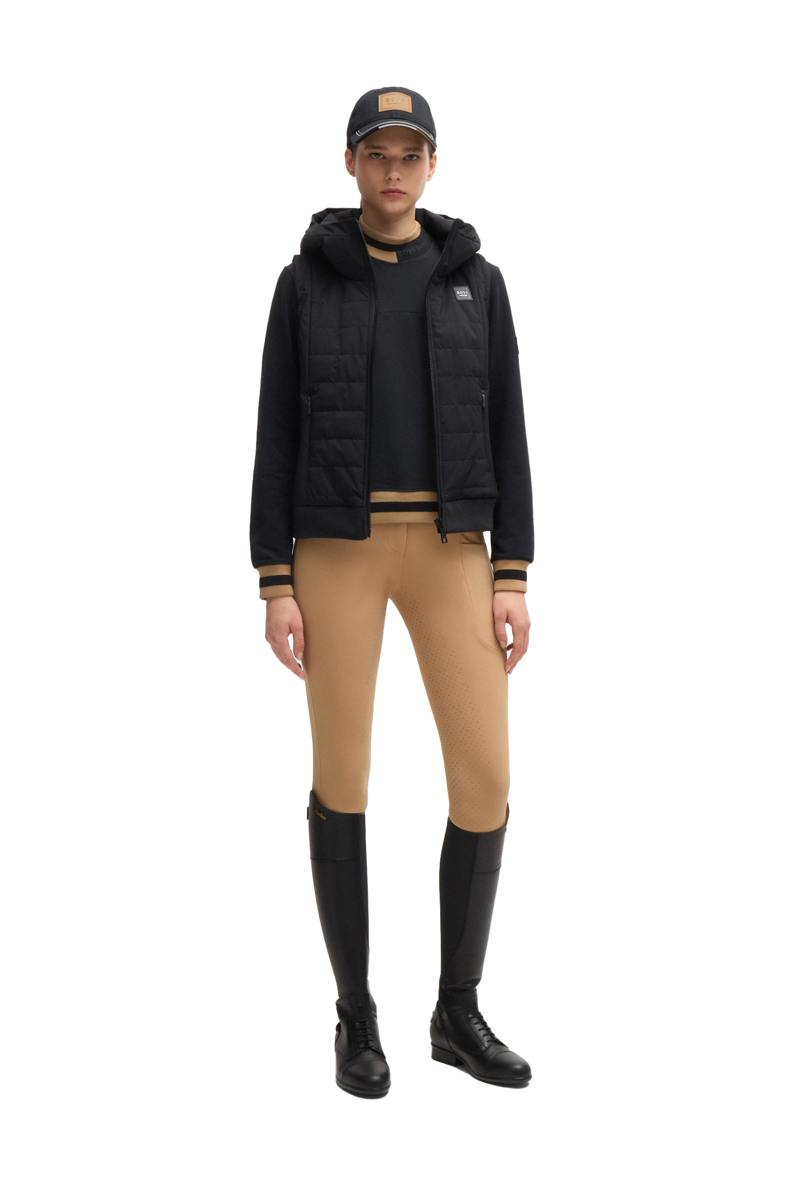 Boss Kim damesweater med st&aring;krage