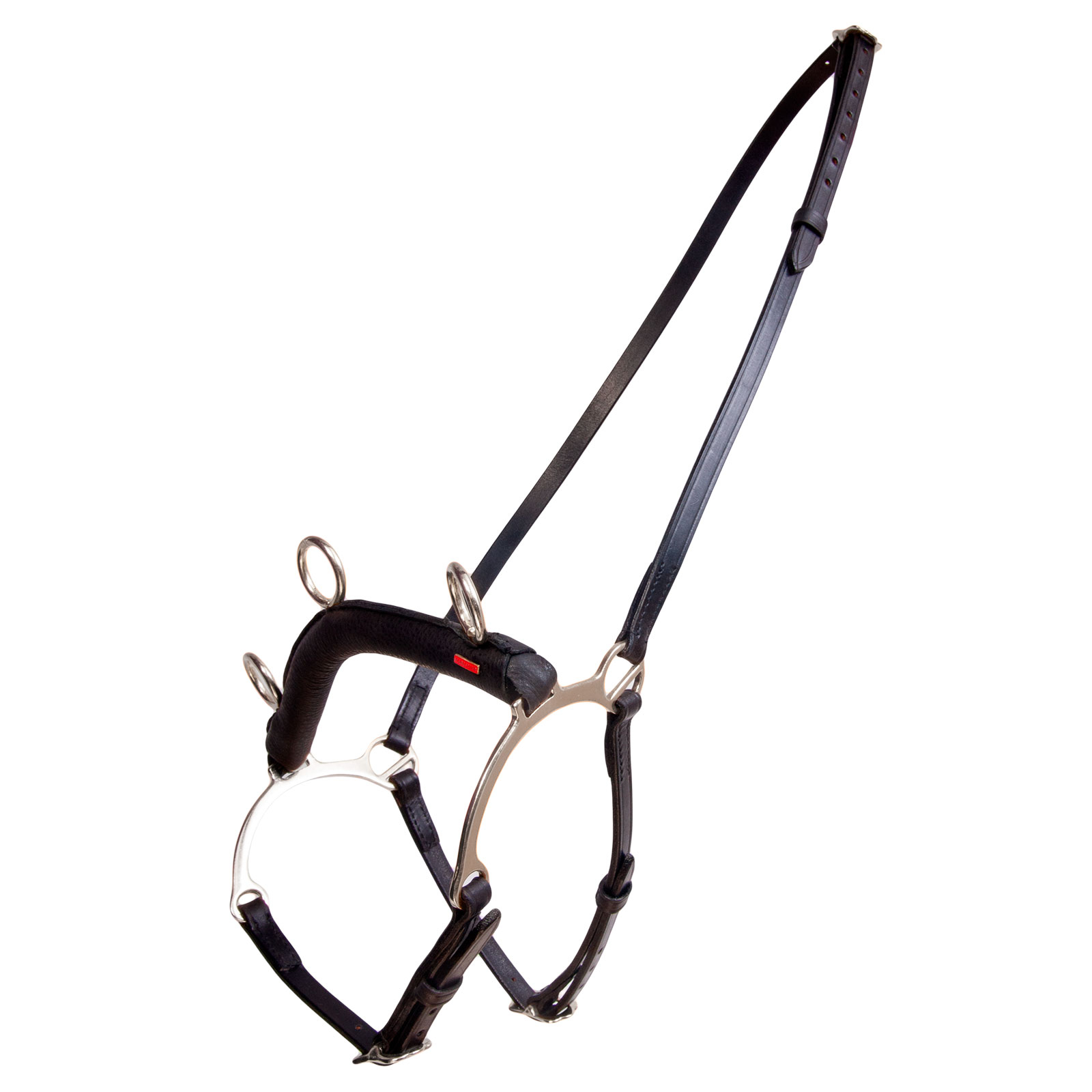 Black/Chrome Karlslund ridekapsun m/ bøyle