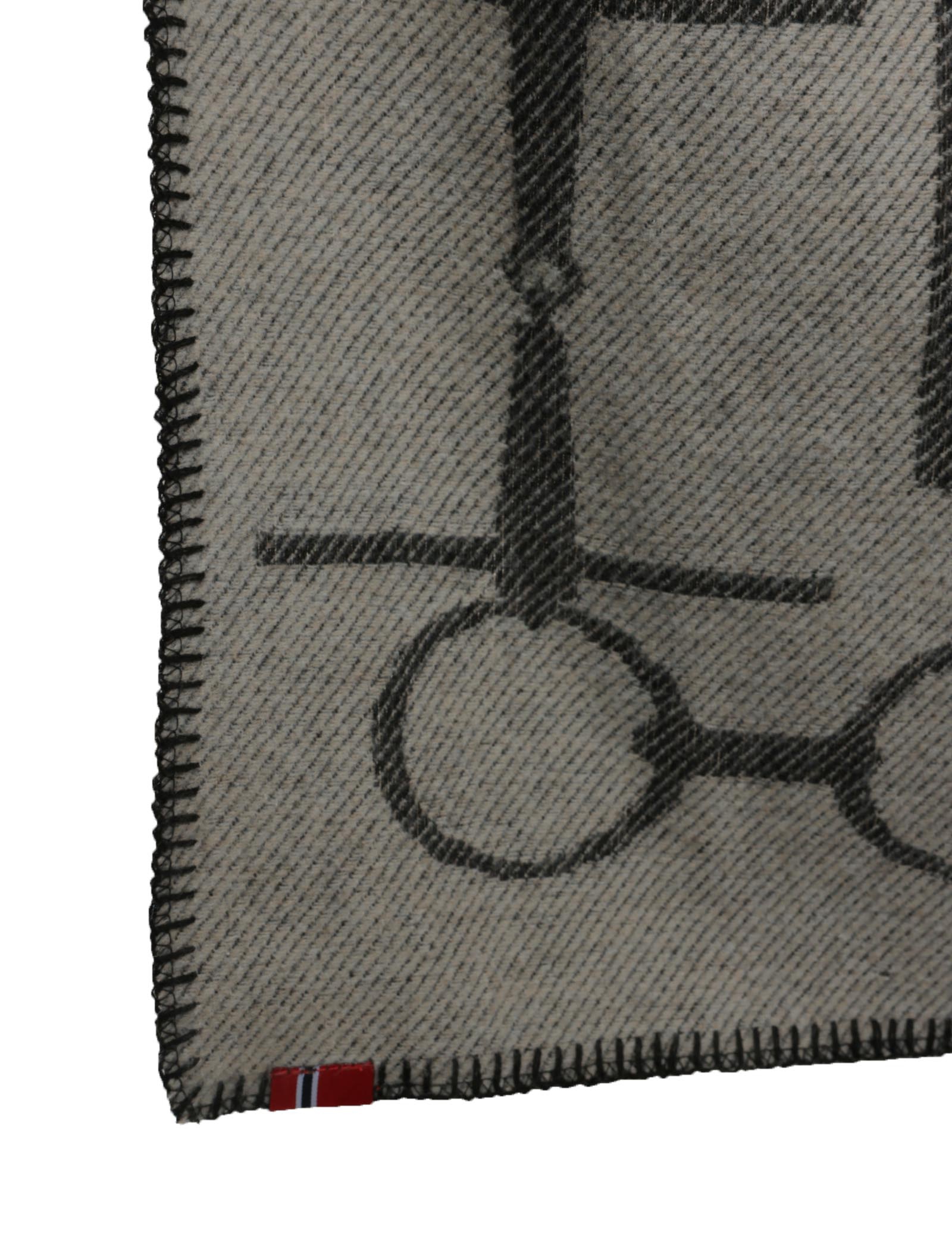 B Vertigo Mønstret teppe med hest og bitt