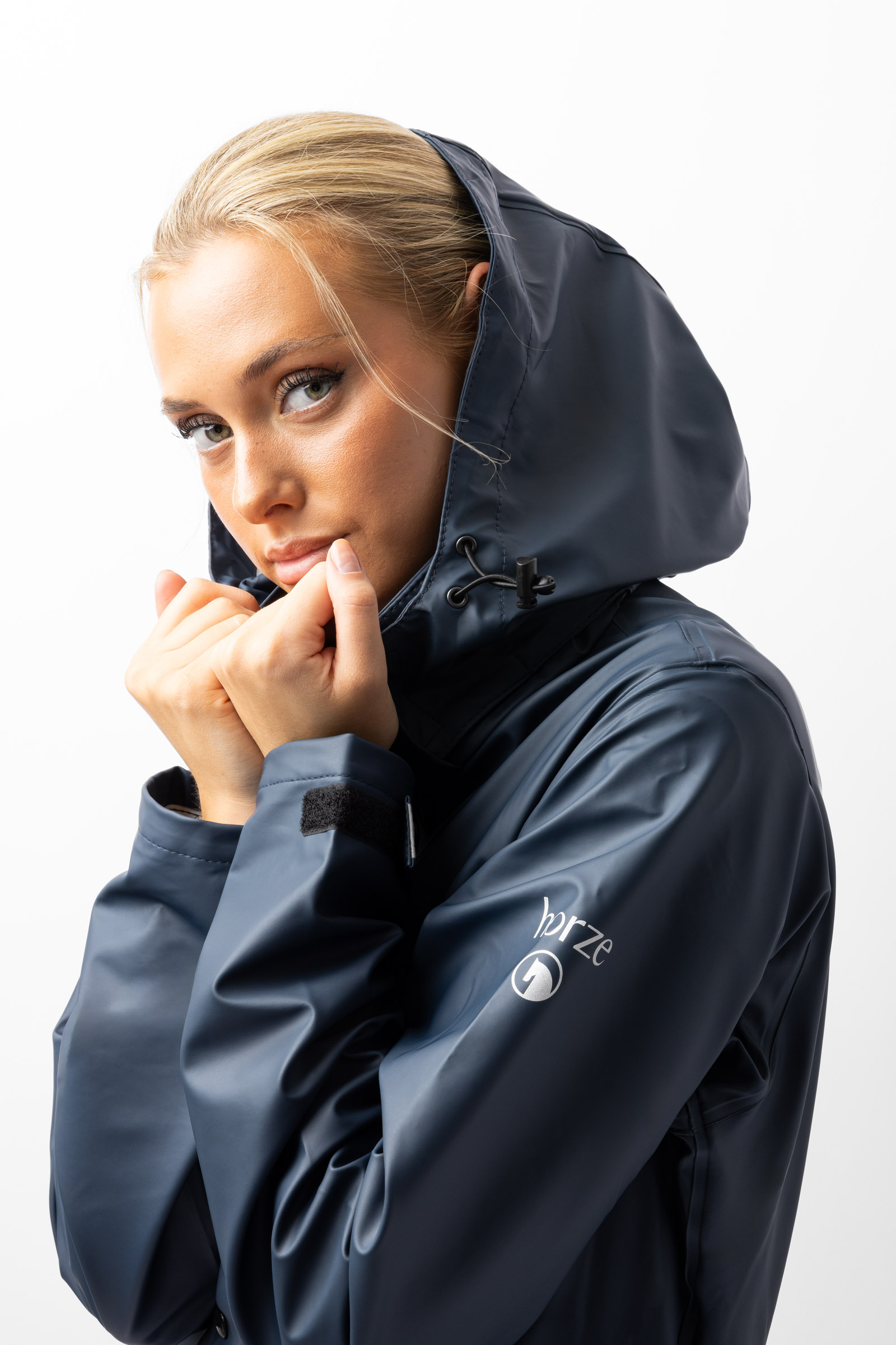 Horze Hazel lang regnfrakk dame med splitter