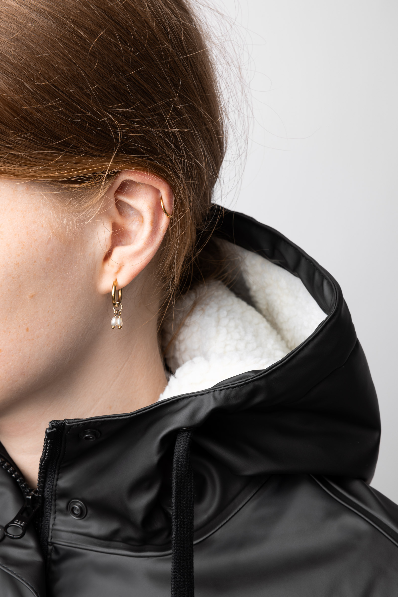 Horze Billie PU regnjakke med fleece, dame