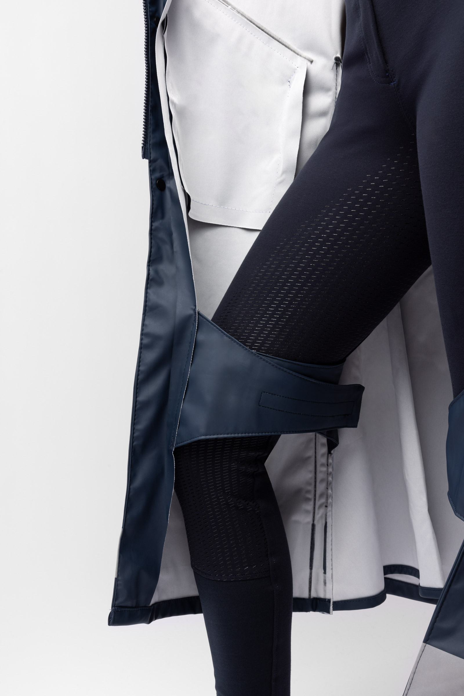 Horze Hazel lang regnfrakk dame med splitter