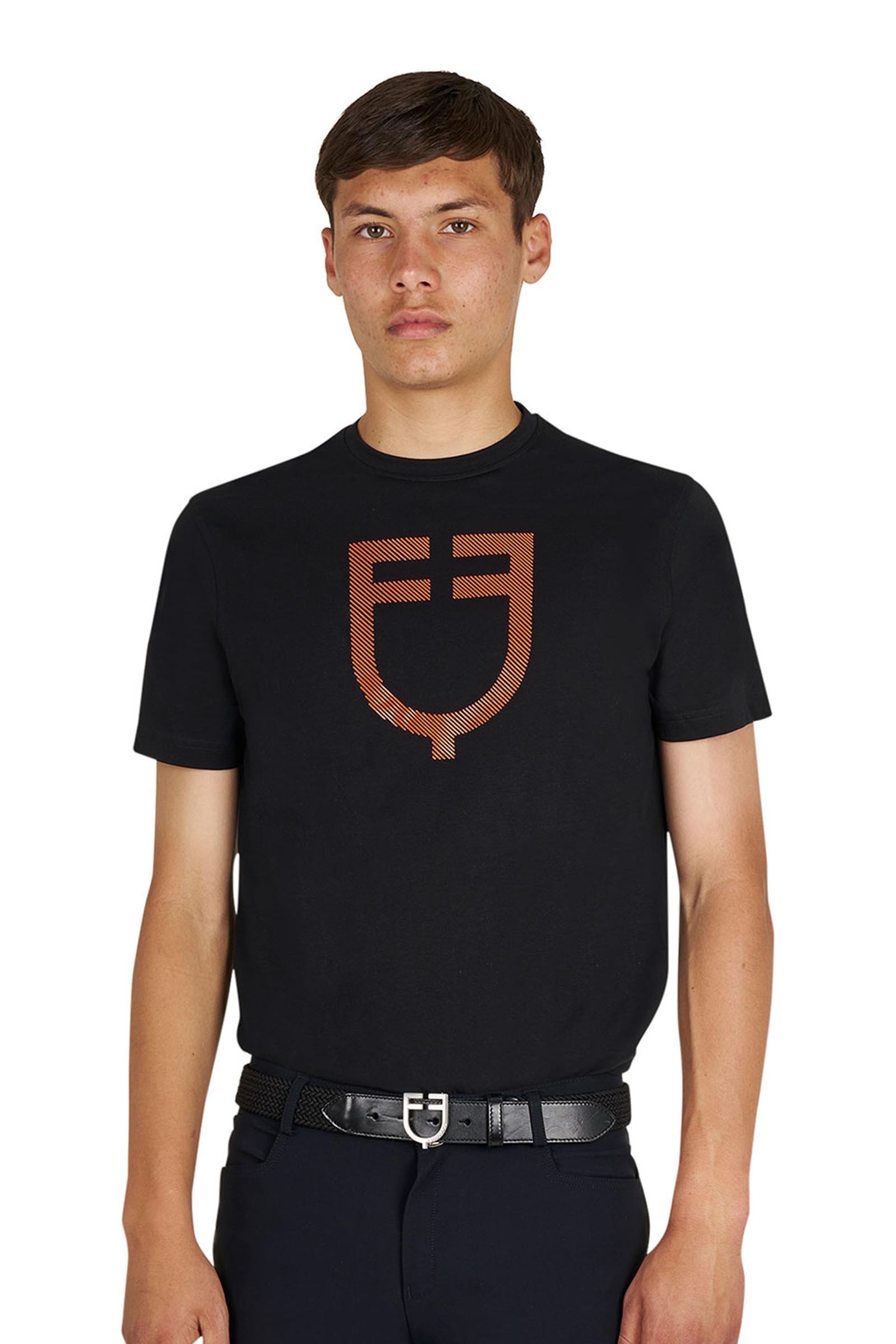 Equestro SS2026 Herre basic T-skjorte med blank logo  