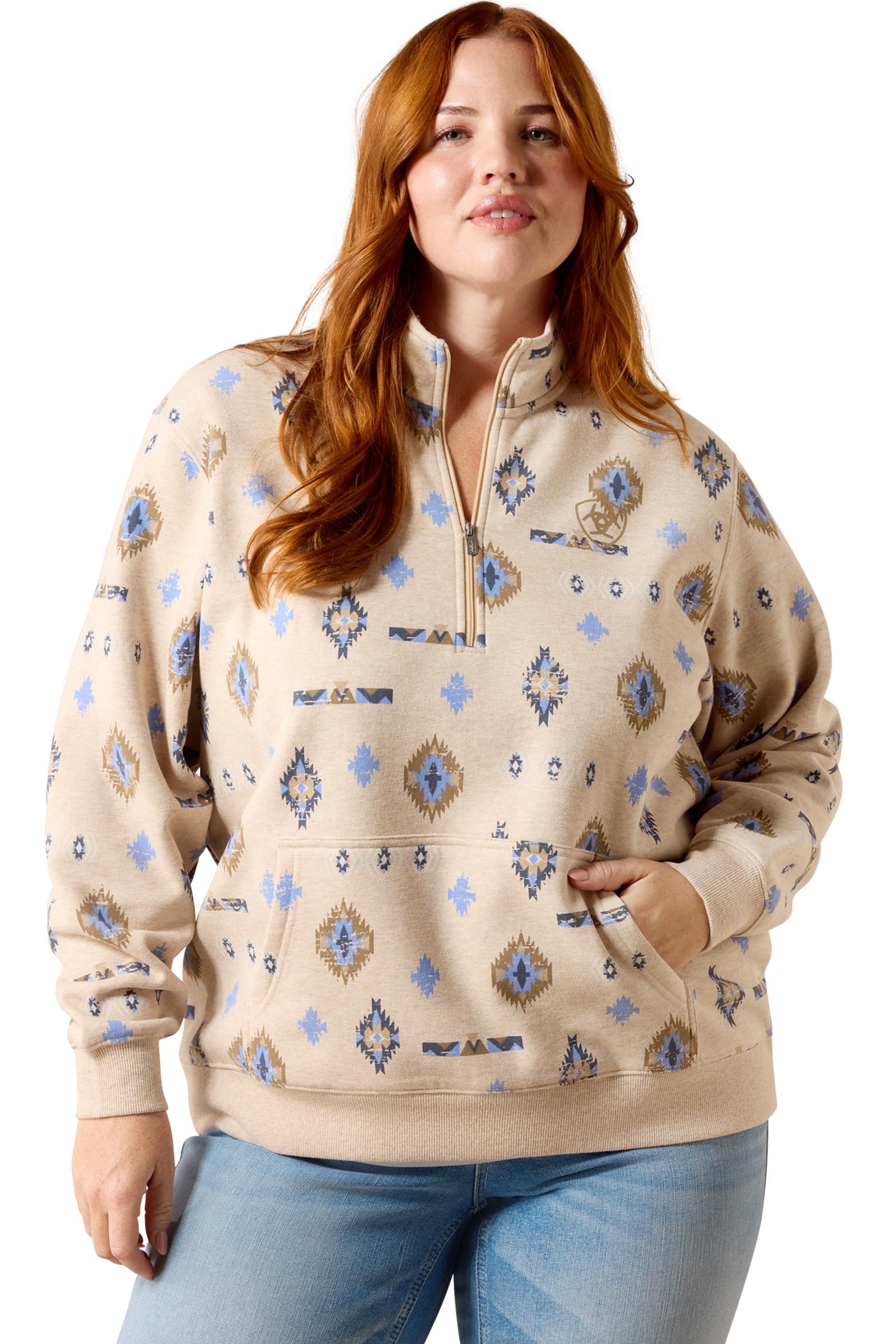 Ariat Sapphire 1/2 zip sweatshirt til dame