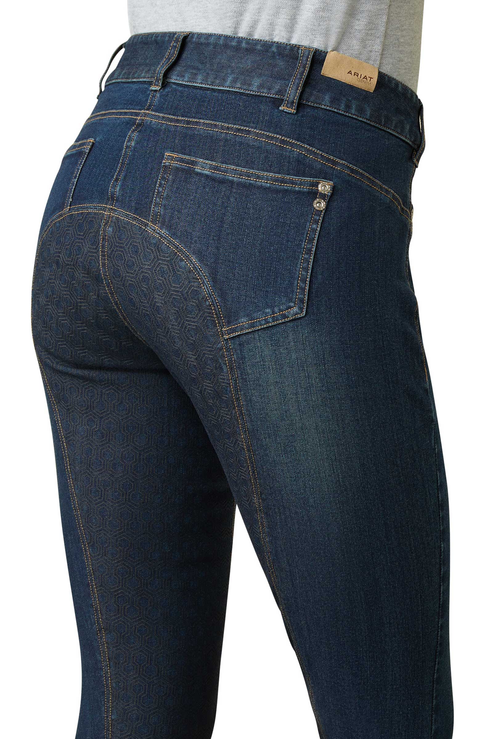 Ariat Halo Denim Dame ridebukse med full sete