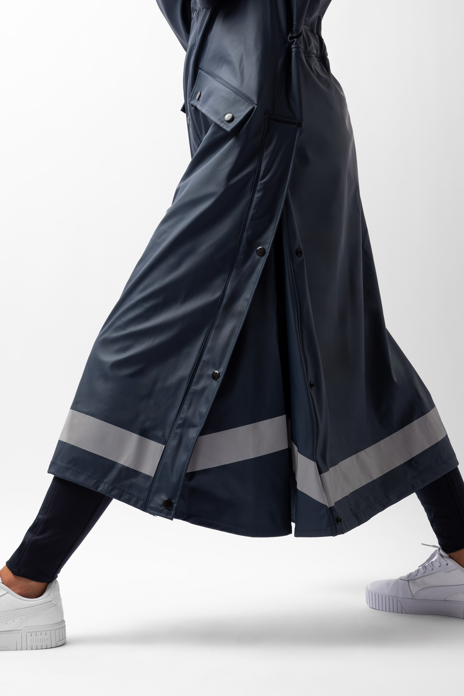 Horze Hazel lang regnfrakk dame med splitter