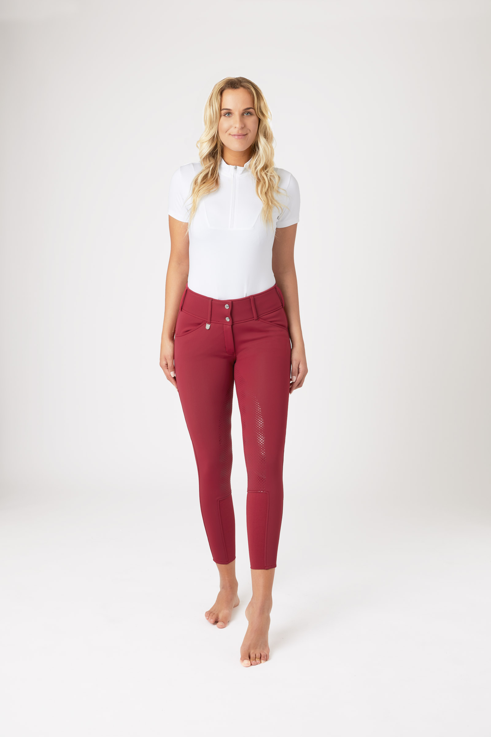 Horze Grand Prix helforsterkede thermo ridebukser i softshell, dame