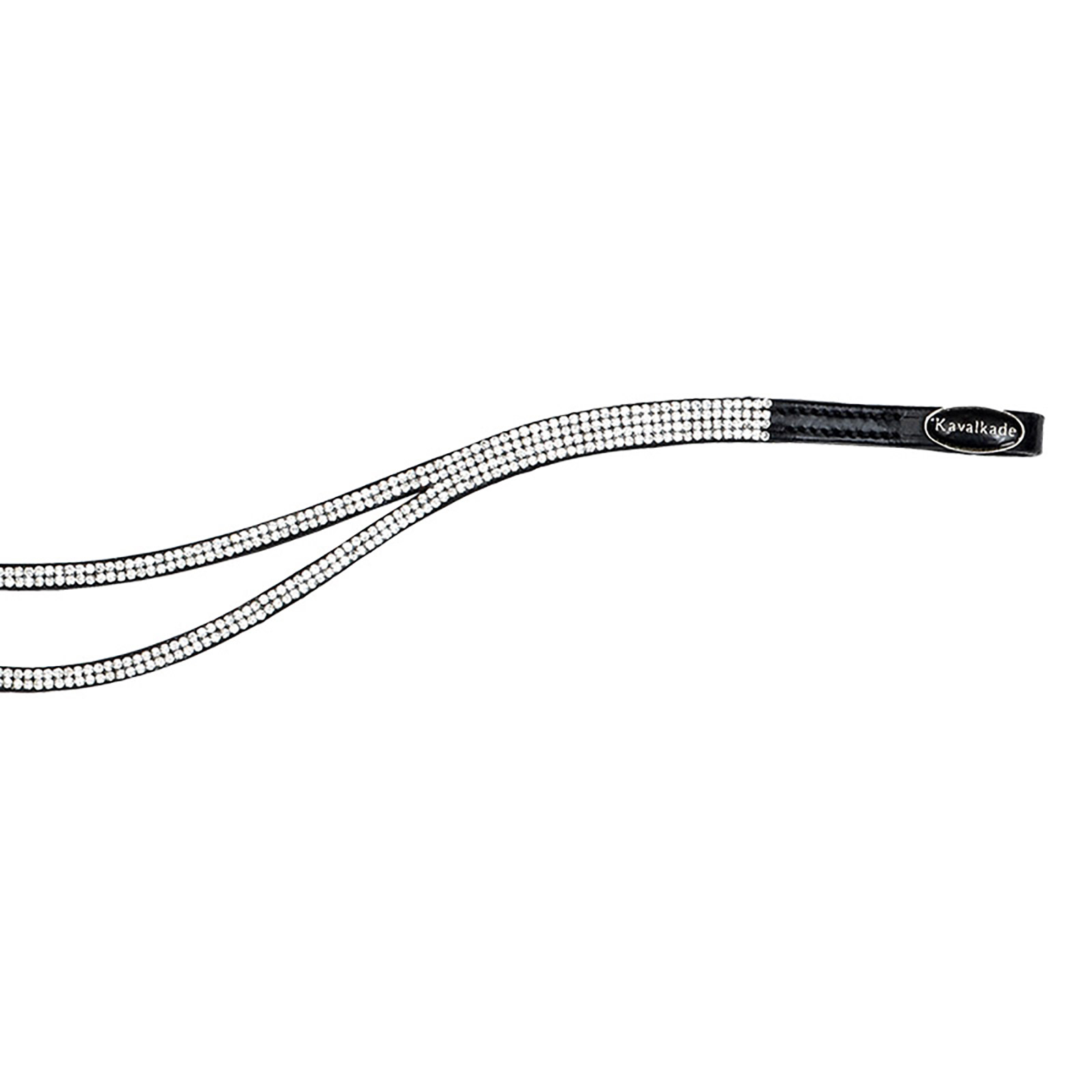 WH/AB Kavalkade Duo Slim pannebånd, to delte buer med grå strass