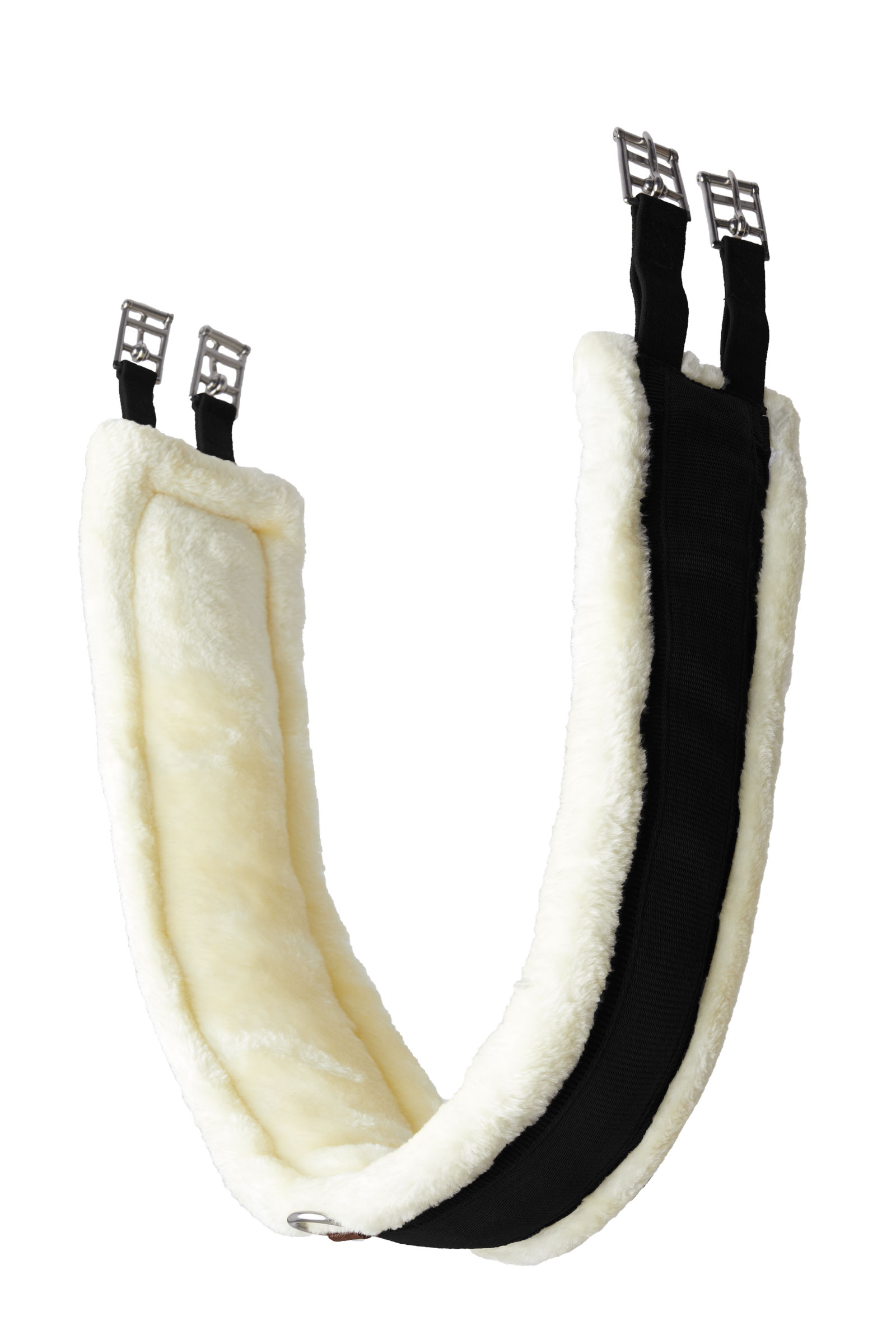 Horze Kyiv dressurgjord i neopren med fast fuskepels