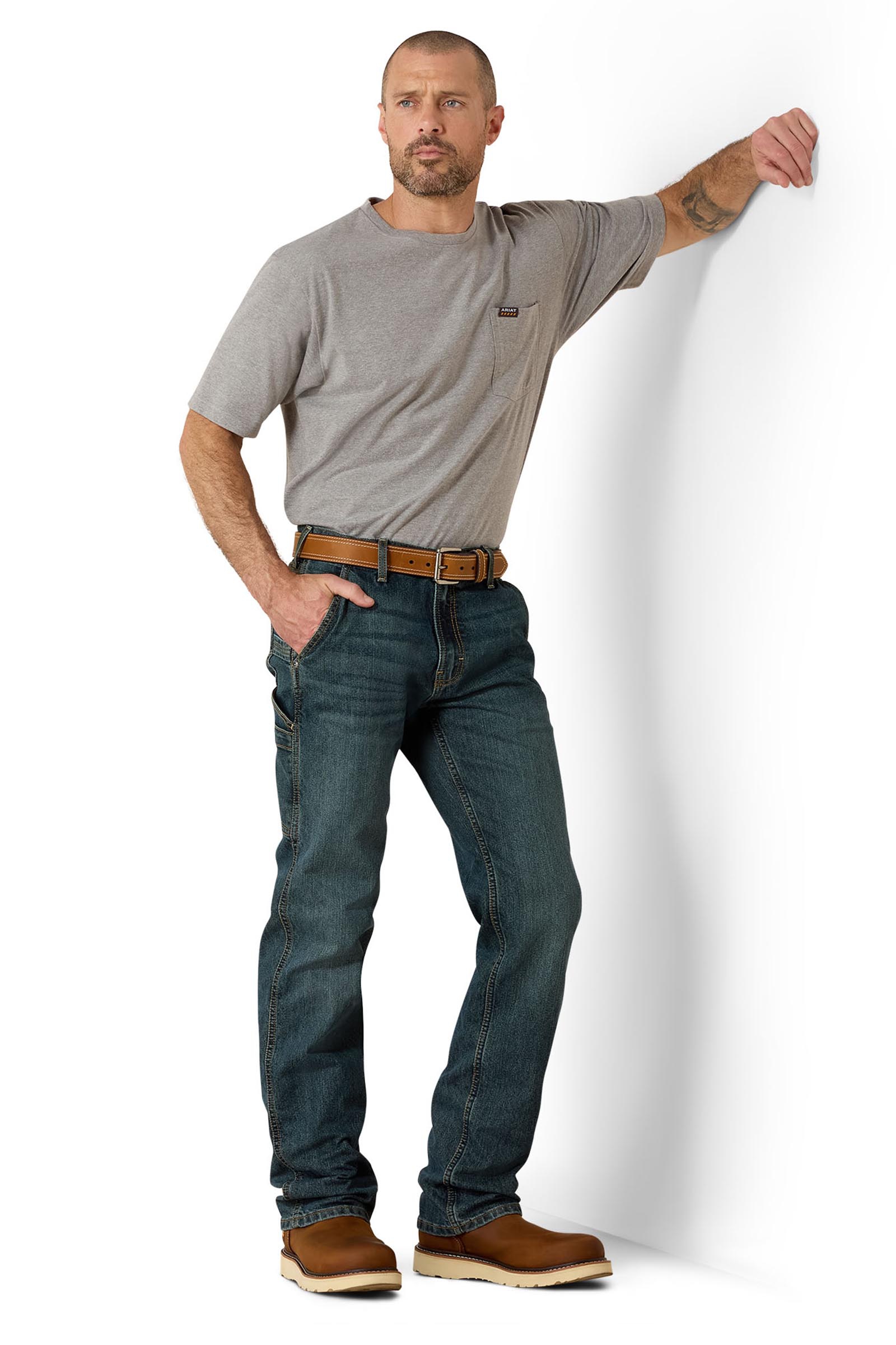 Ariat Rebar M7 Slim DuraStretch Workhorse Herre Workhorse arbeidsjeans med rett ben