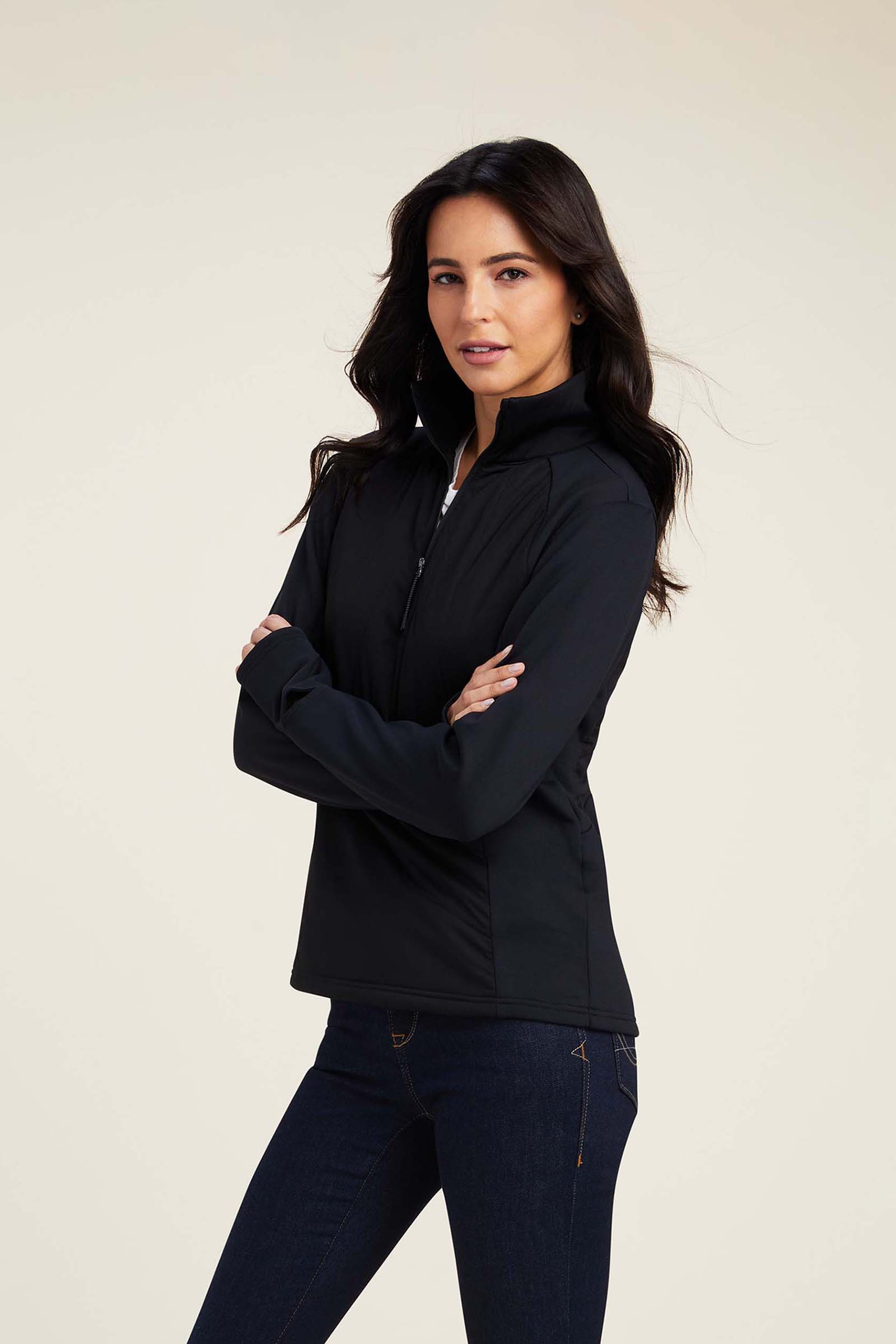 Ariat Venture sweatshirt med 1/2 glidelås til dame