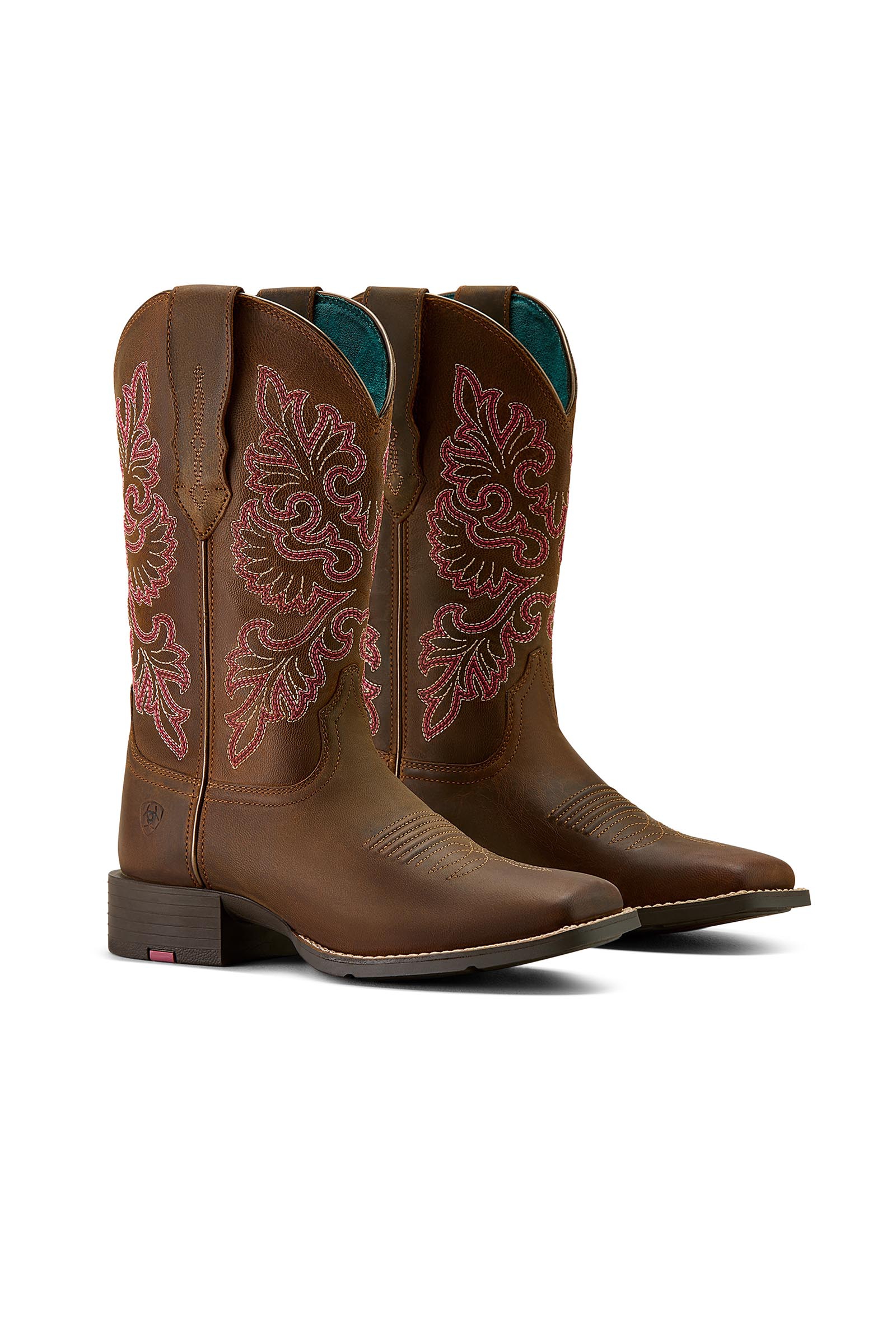 Ariat Round Up Wide Square Toe dame westernst&oslash;vler