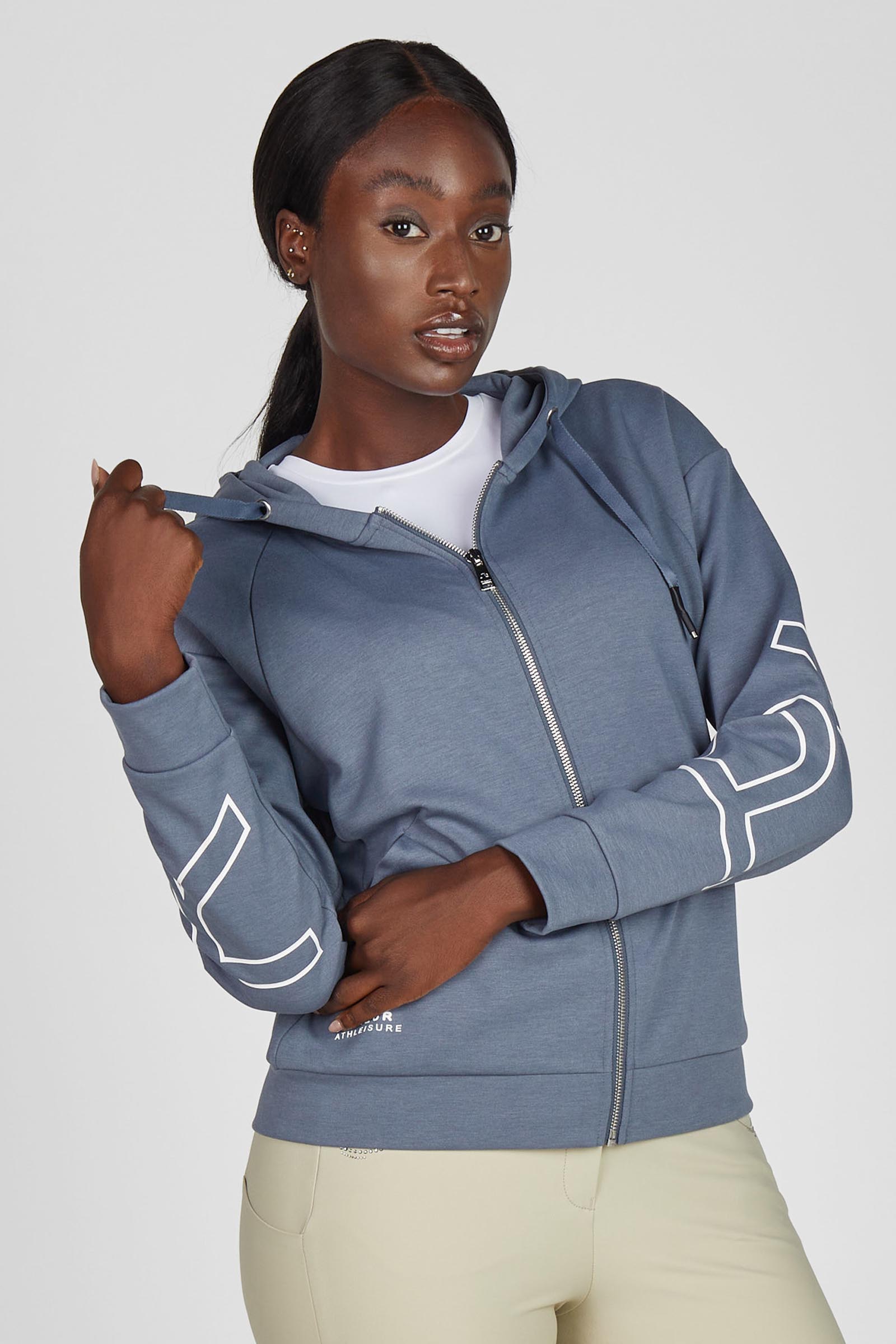 Ash Blue Pikeur dame oversized hette sweatjakke