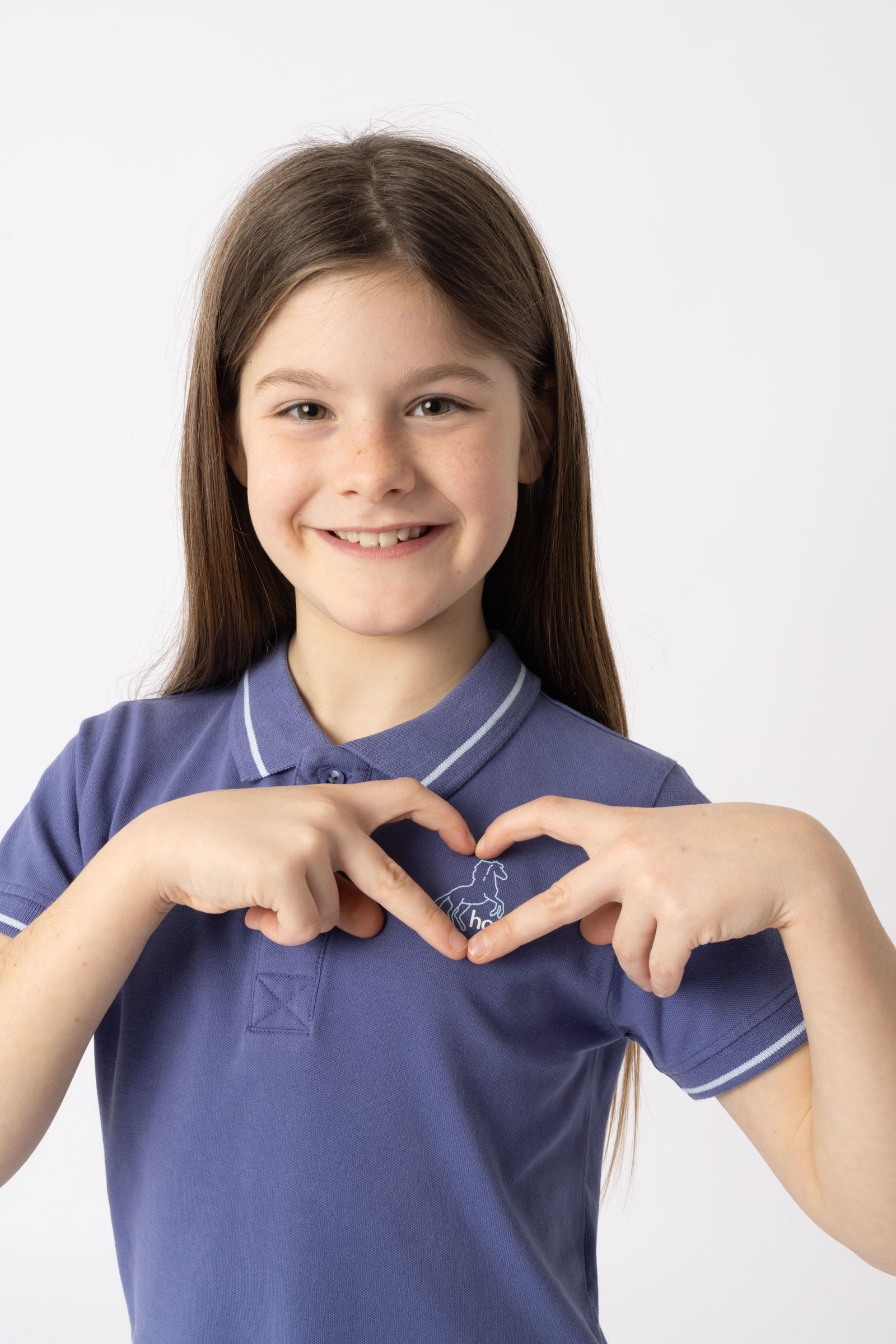 Horze Sohra funksjonell poloskjorte til barn