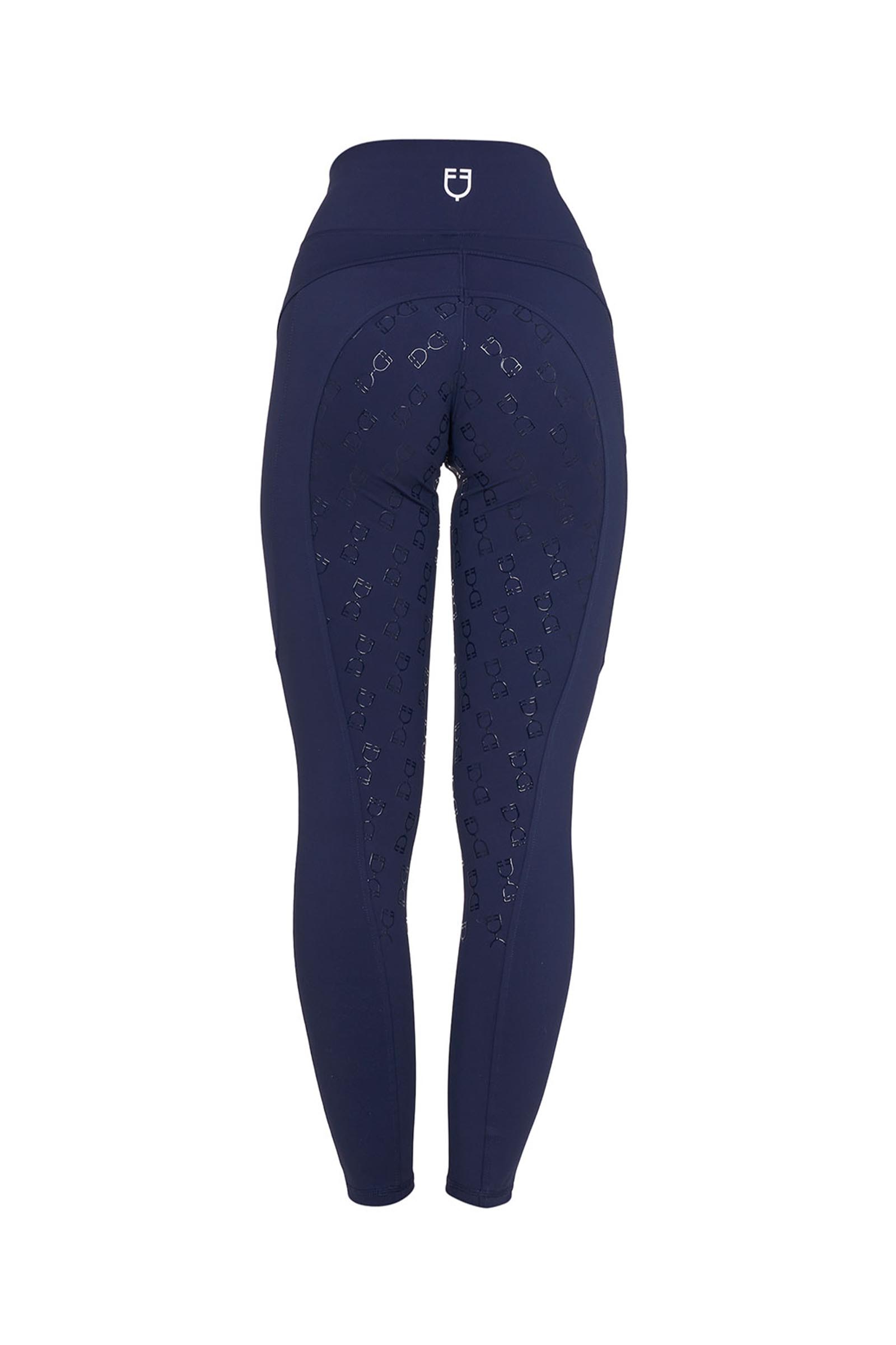 Navy Blazer Equestro SS2026 Dame micro mesh rideleggings  