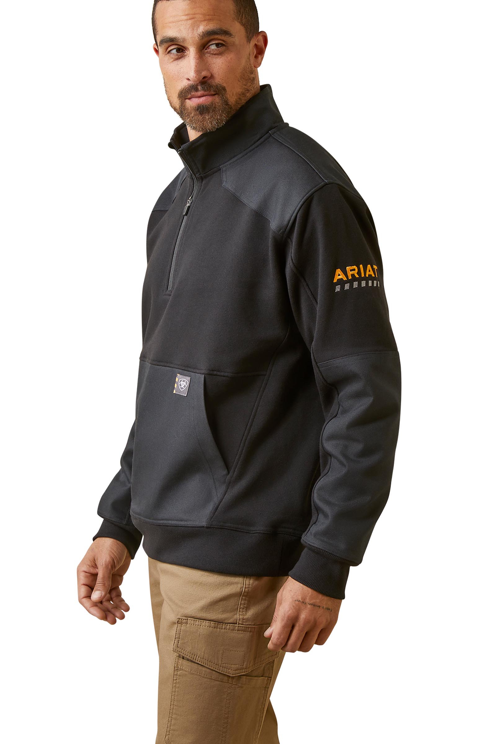 Ariat Rebar Workman Duracanvas Herre sweatshirt med 1/4 glidel&aring;s