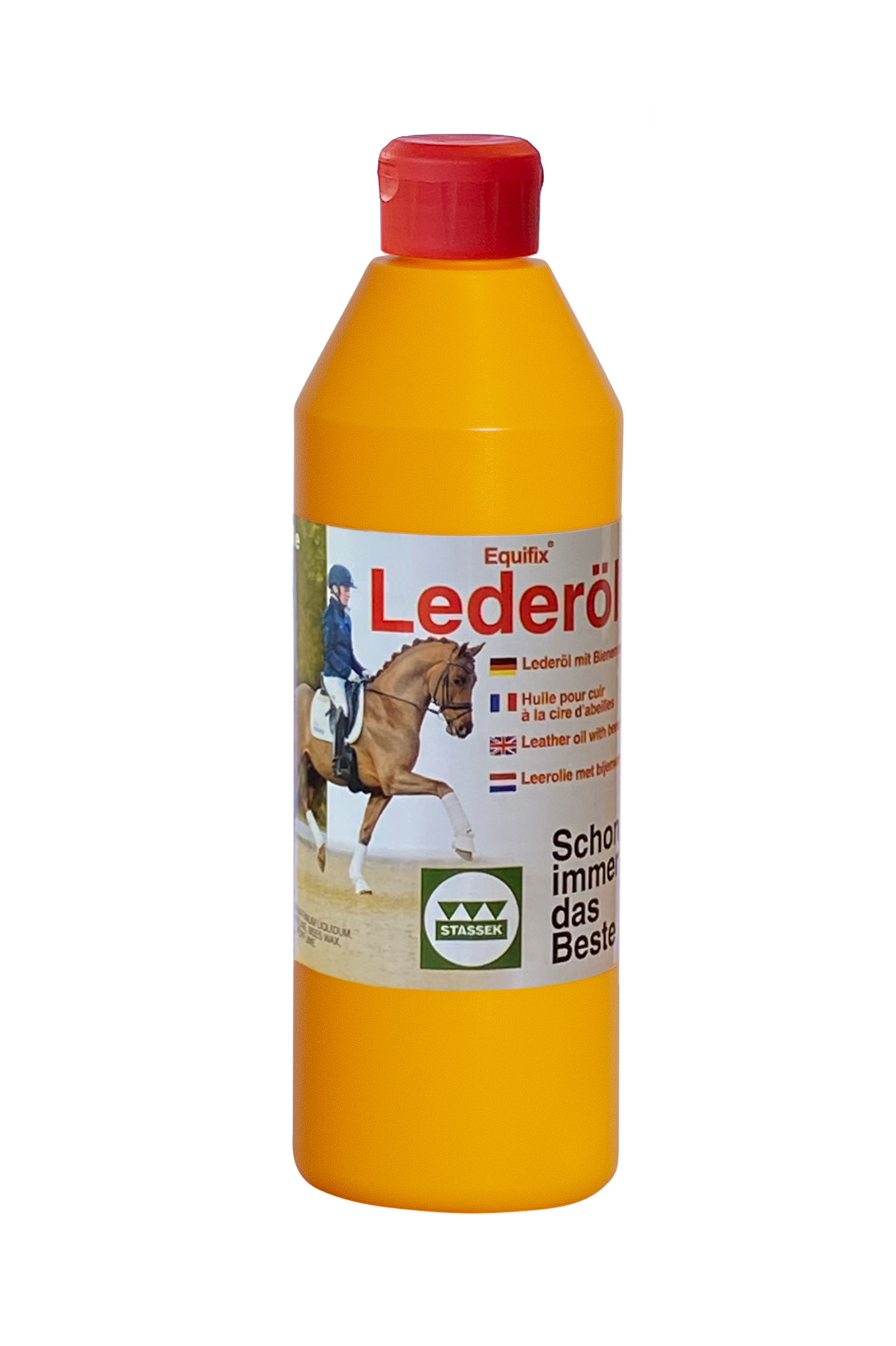 Stassek Equifix Lærolje med Bivoks, 500 ml