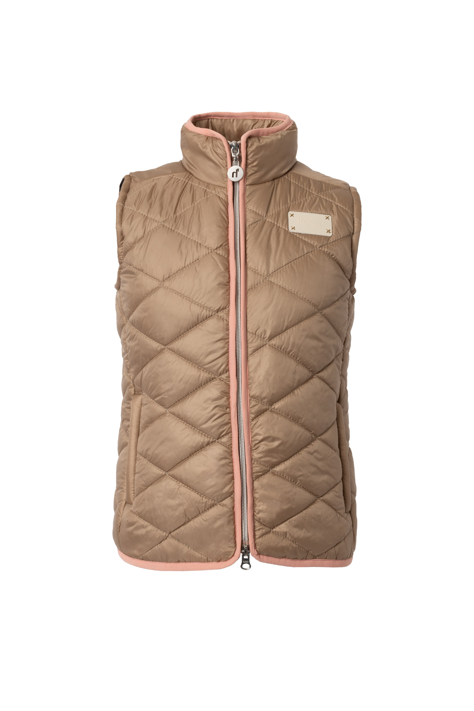 Warm Taupe Horze Selina ridevest til barn