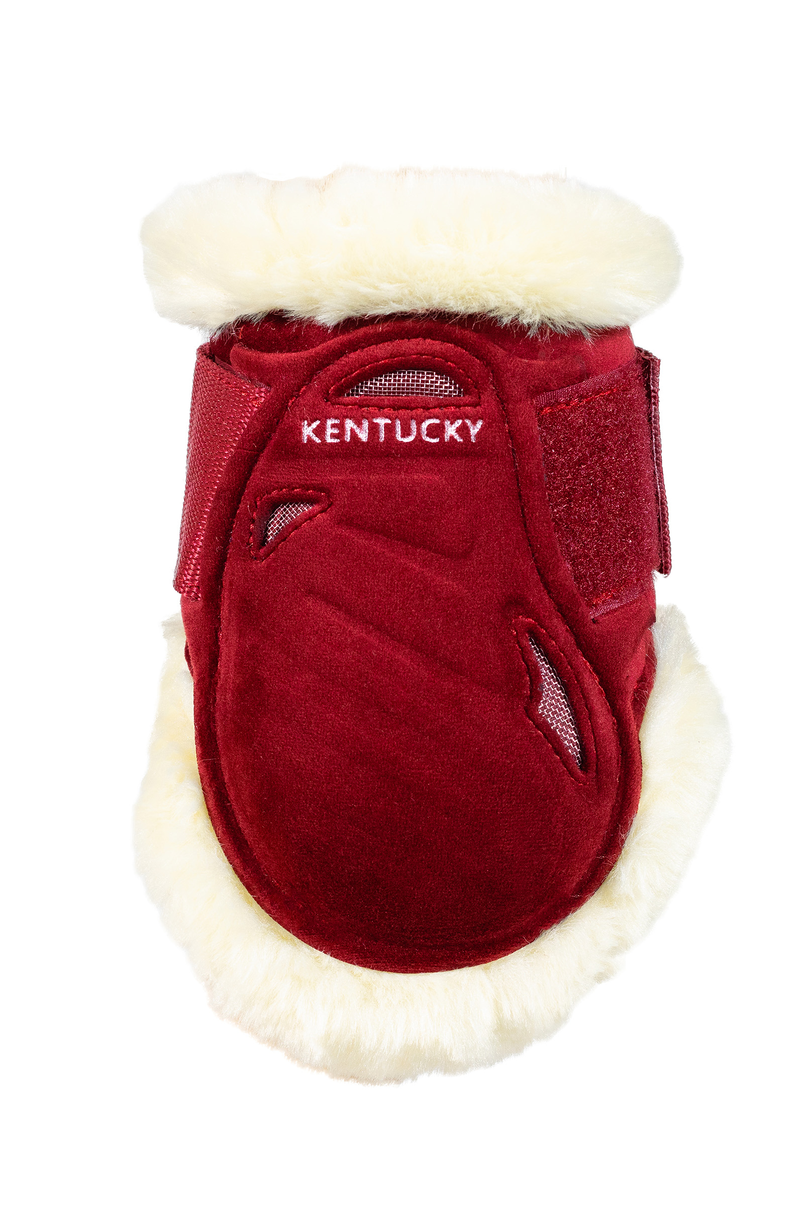 red Kentucky Horsewear Vegansk saueskinn Young Horse Fetlock Boots Velvet